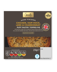Chicken, Ham & Leek Pie for one