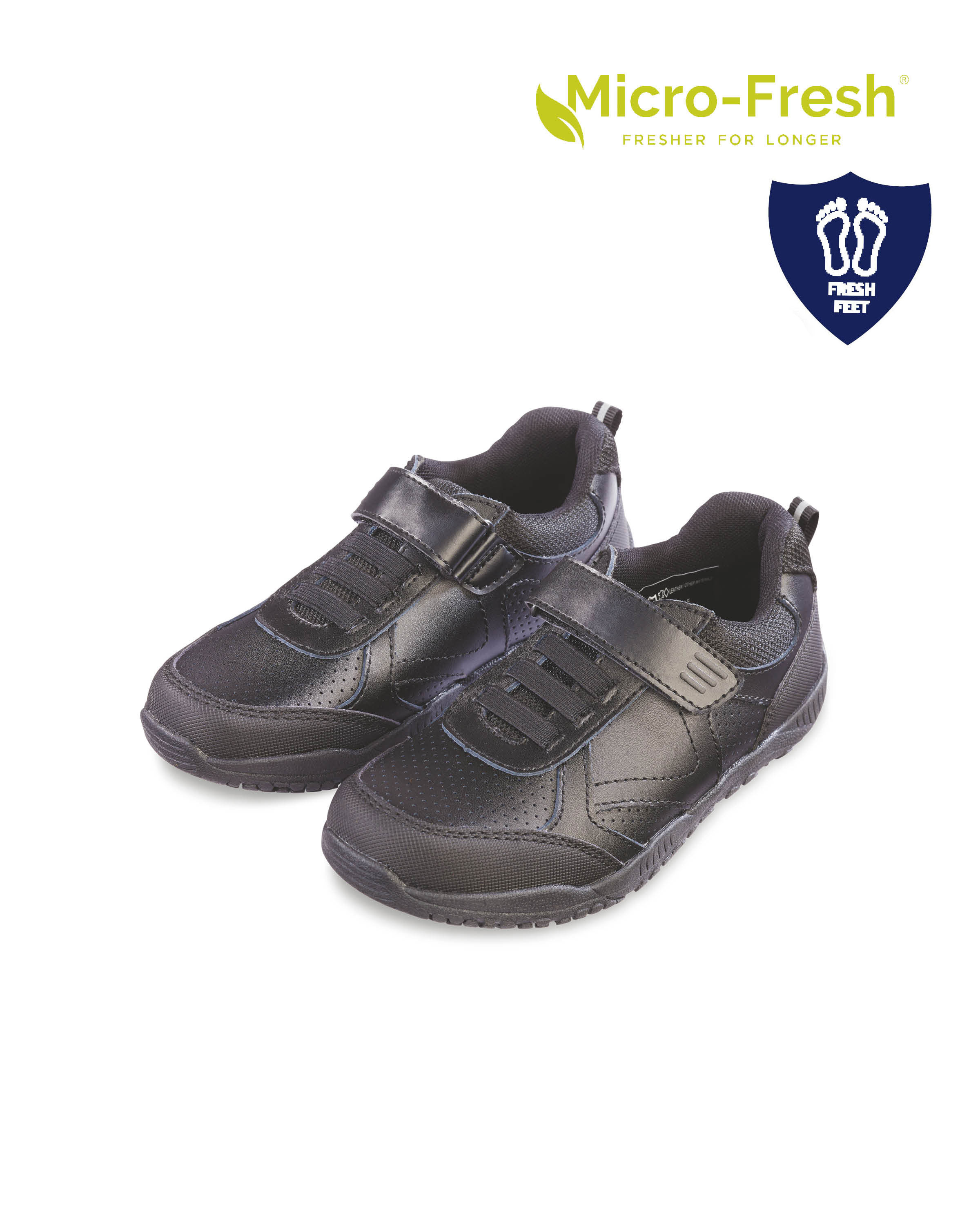 Children's Black Leather Shoes ALDI UK