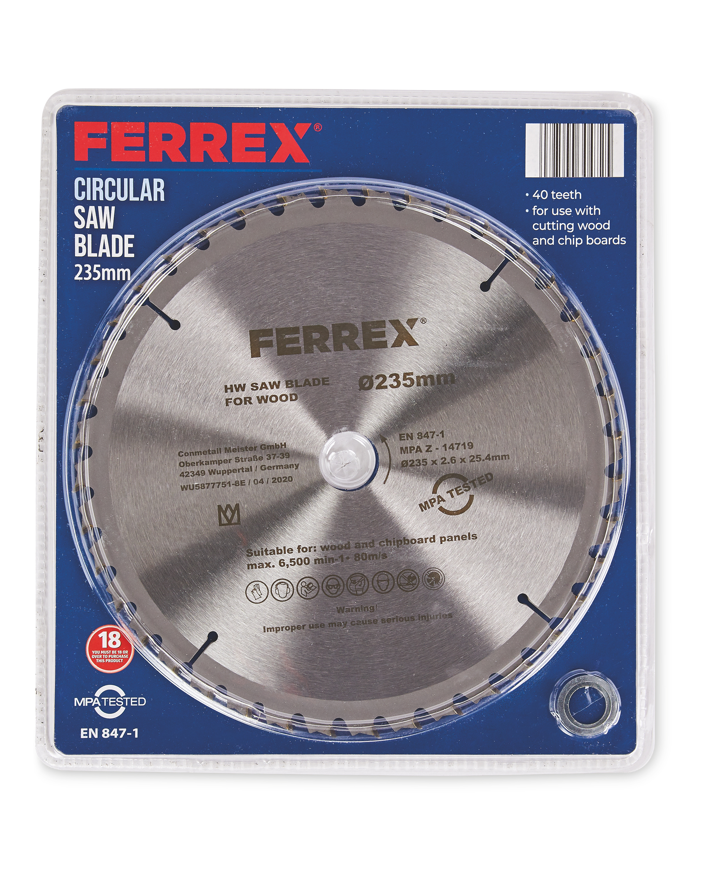 Circular Saw Blade 235mm ALDI UK
