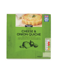 Classic Cheese & Onion Quiche