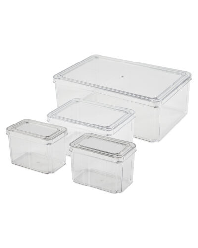 Clear Plastic Storage Box Set - ALDI UK