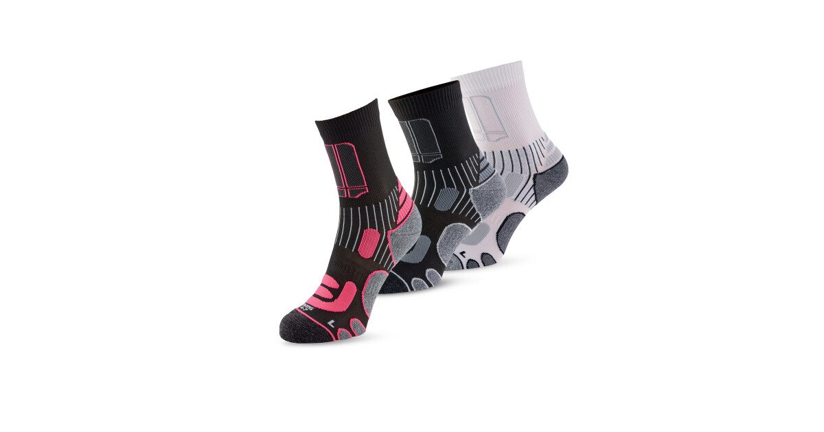 Download Crane Pink Cycling Socks 3-Pack 4-7 - ALDI UK