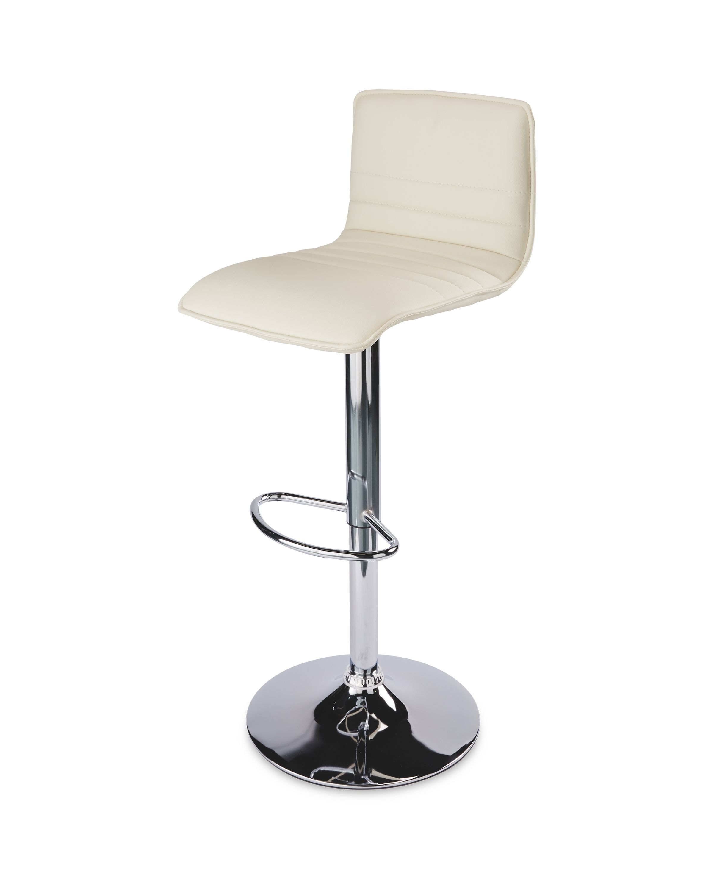 Cream high back gas lift bar stool aldi uk