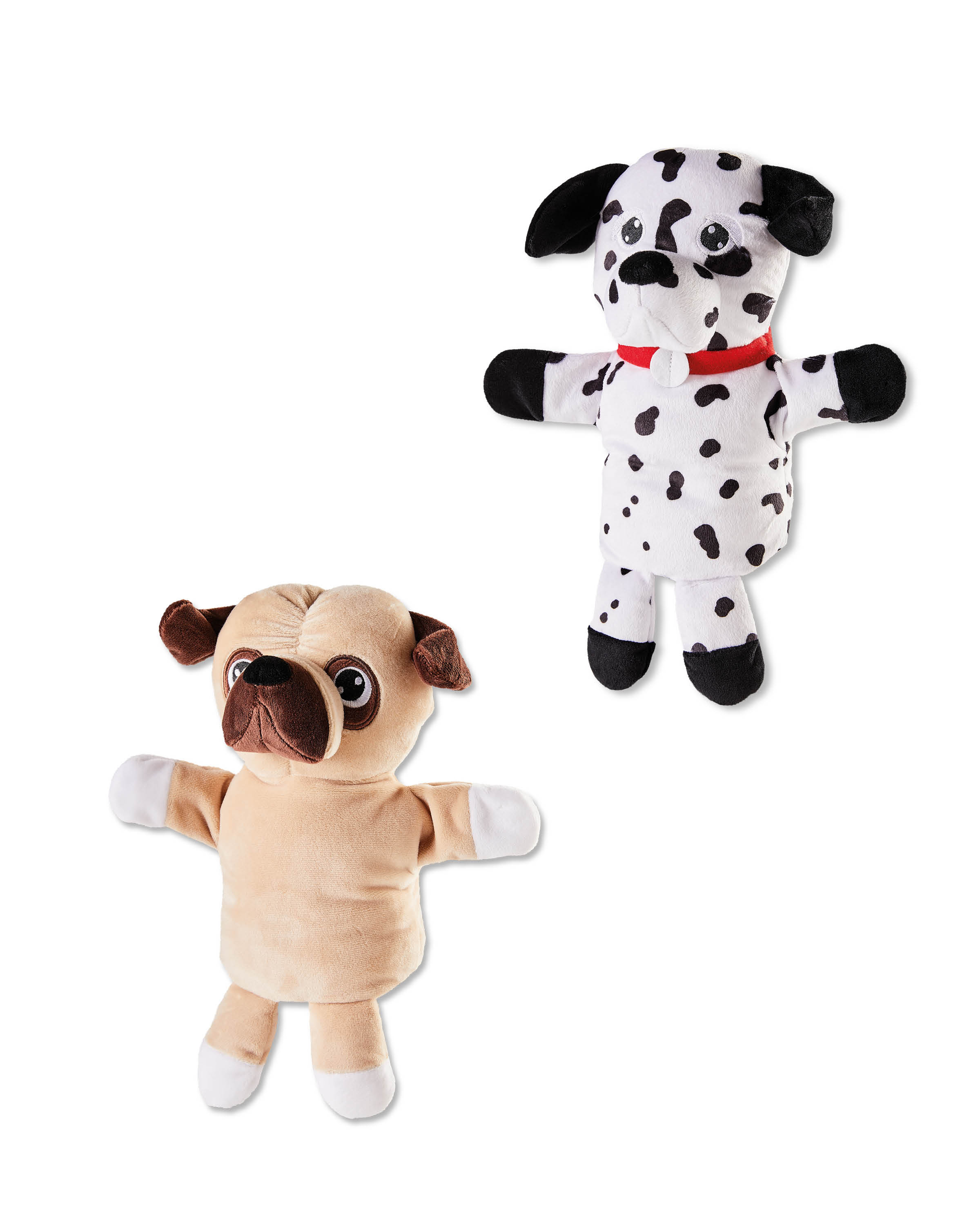 Dalmation & Pug Hand Puppets ALDI UK