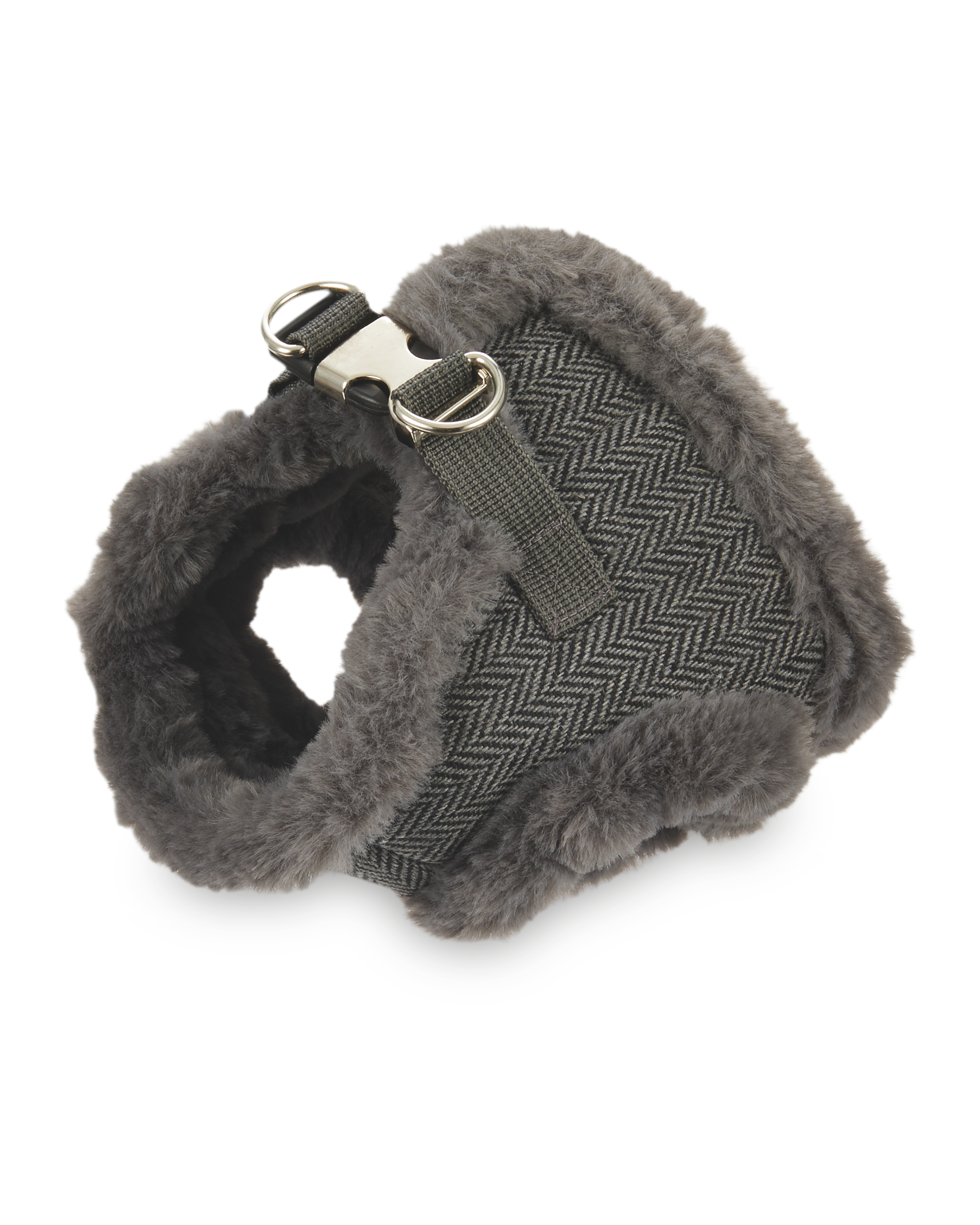 Dark Grey Dog Coat Harness ALDI UK