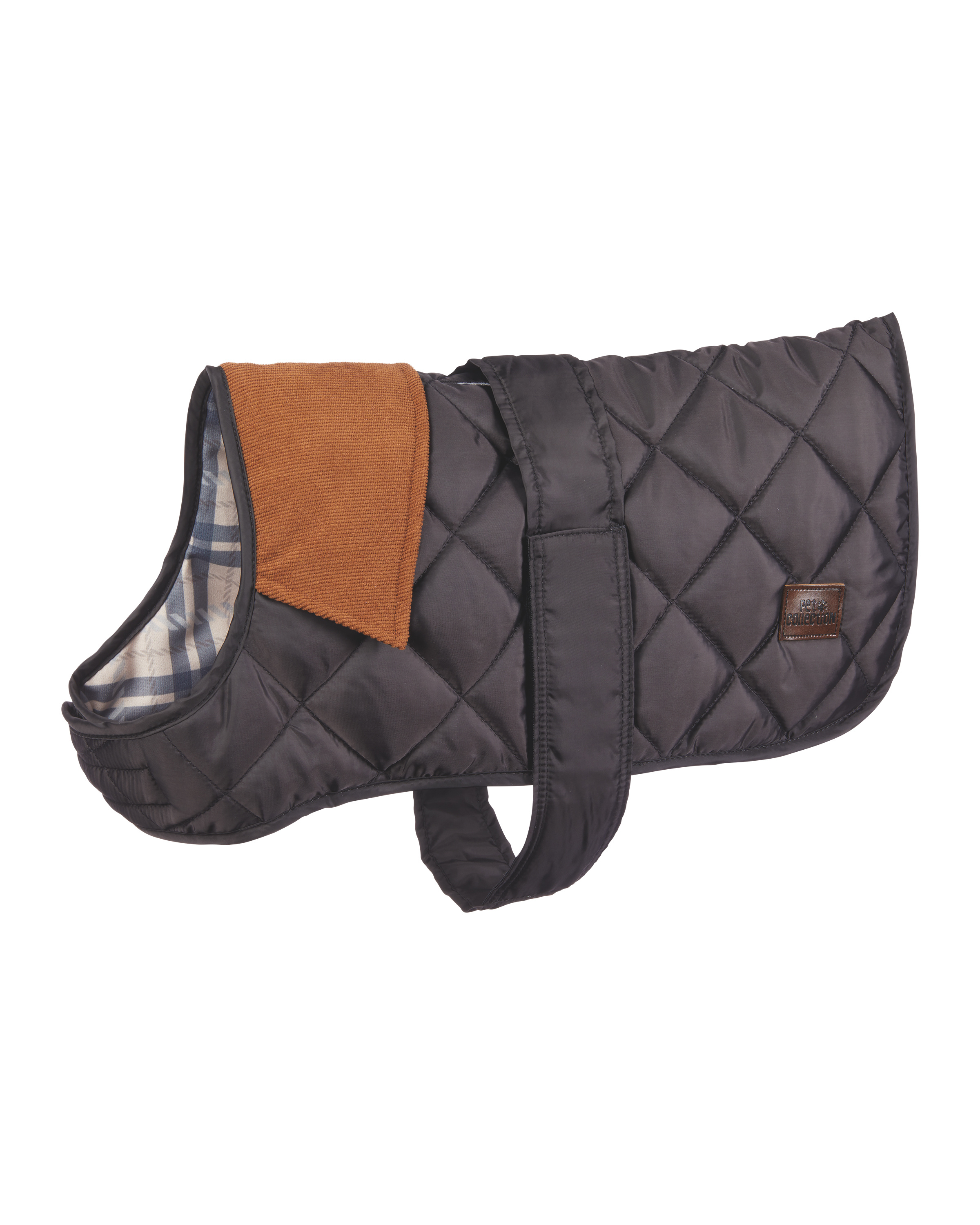 Dark Grey Quilted Dog Coat ALDI UK