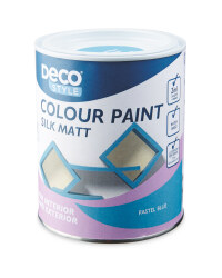 Deco Style Silk Matt Colour Paint 1L - Pastel Blue
