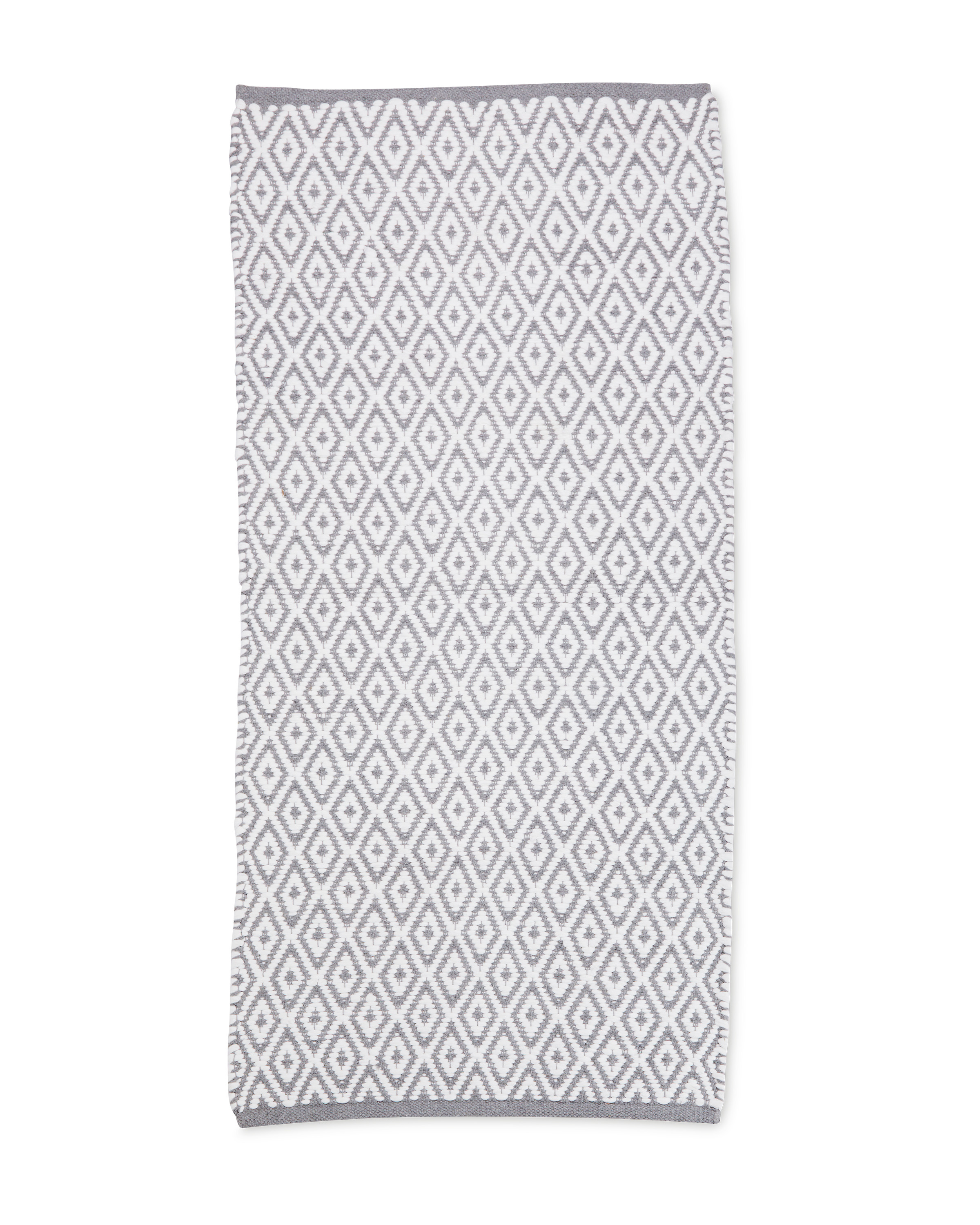 Grey Diamond Decorative Rug ALDI UK