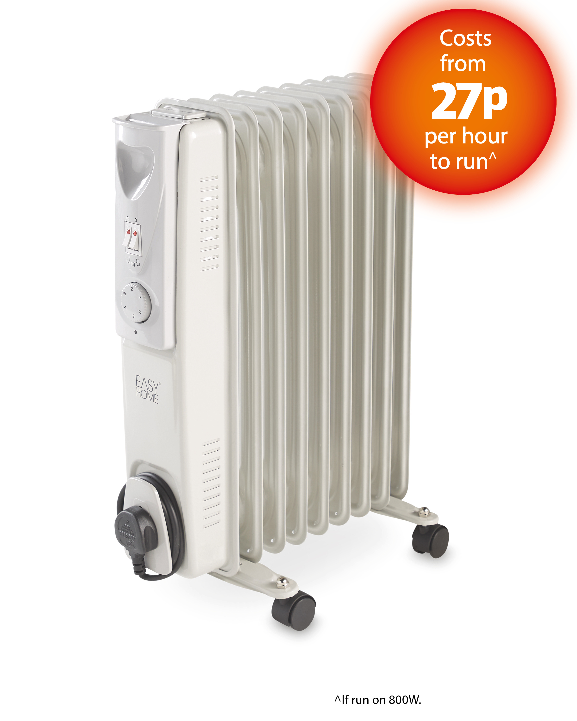 Easy Home White Oil Filled Radiator - ALDI UK