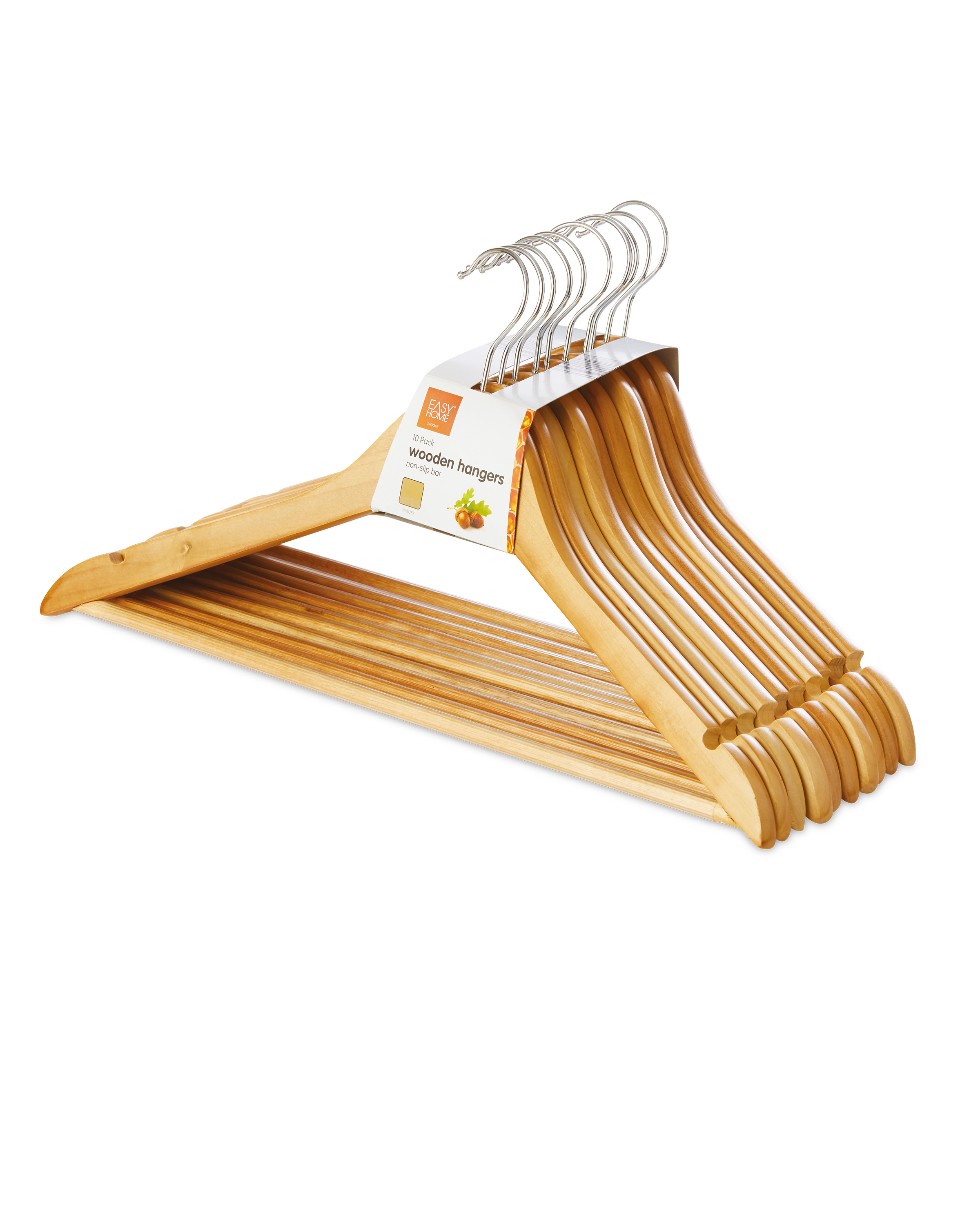 Easy Home Wooden Coat Hangers ALDI UK