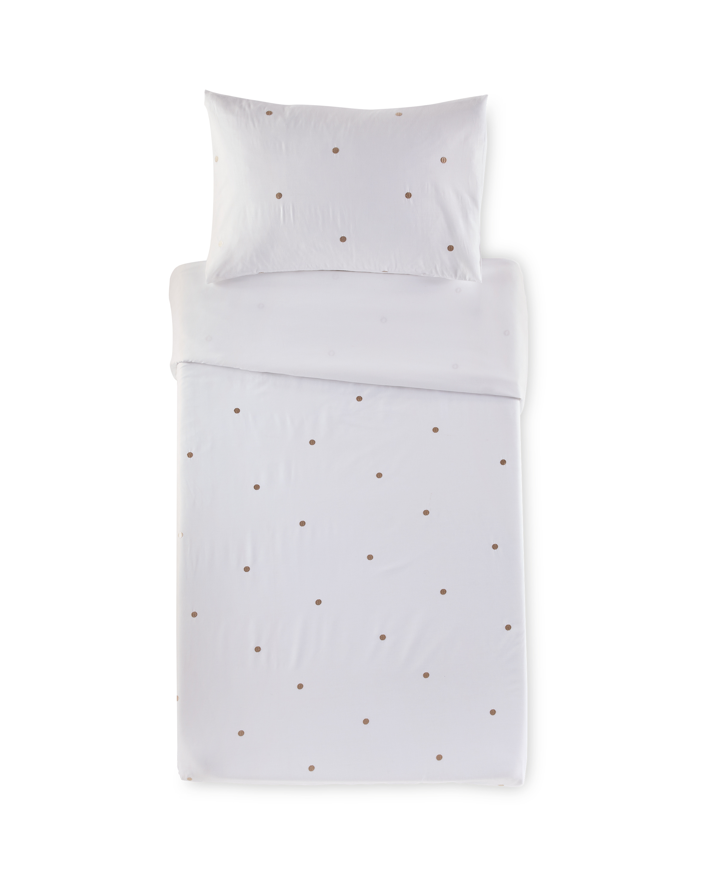 Embroidered Single Duvet Set ALDI UK