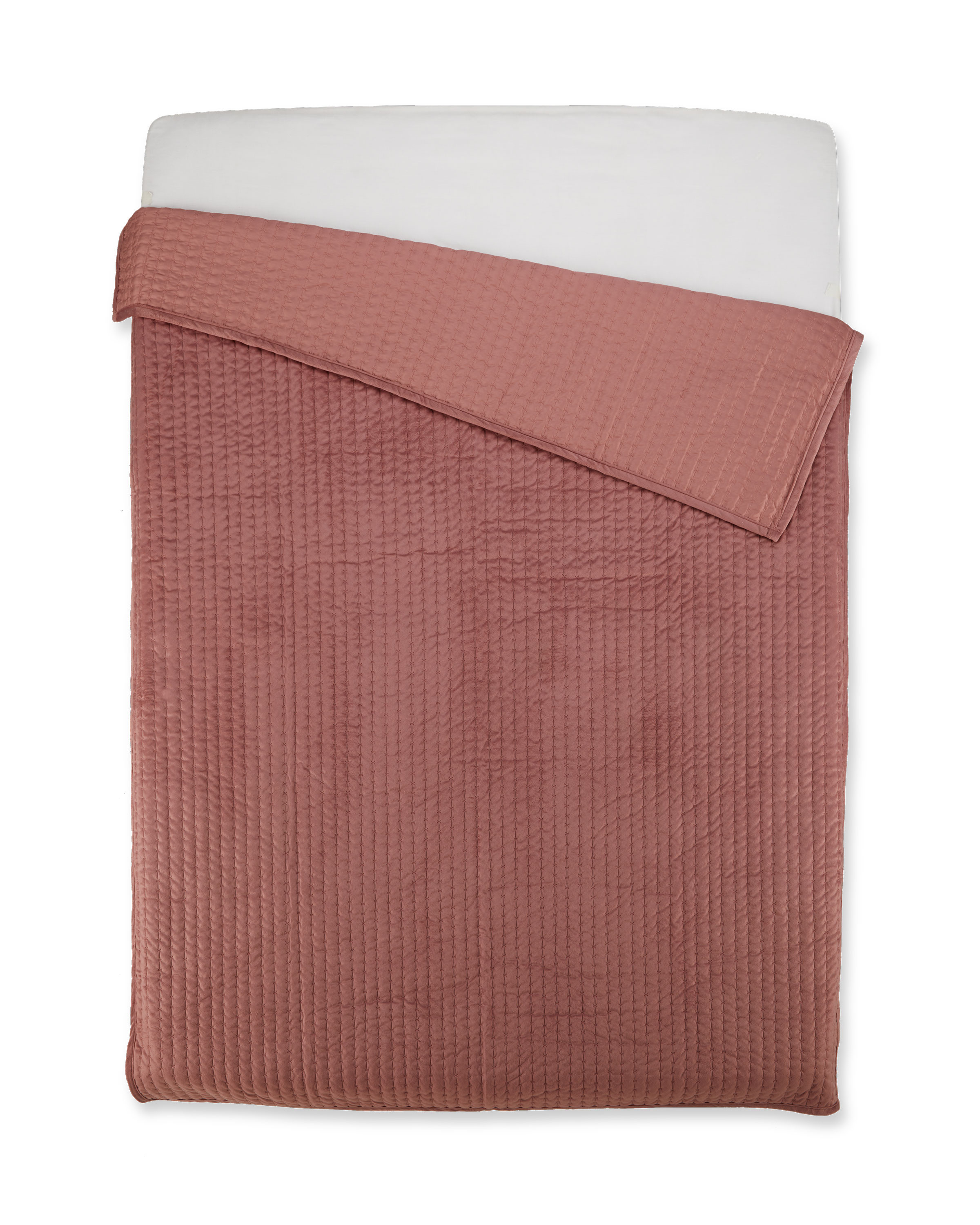 Embroidered Velvet Bedspread ALDI UK