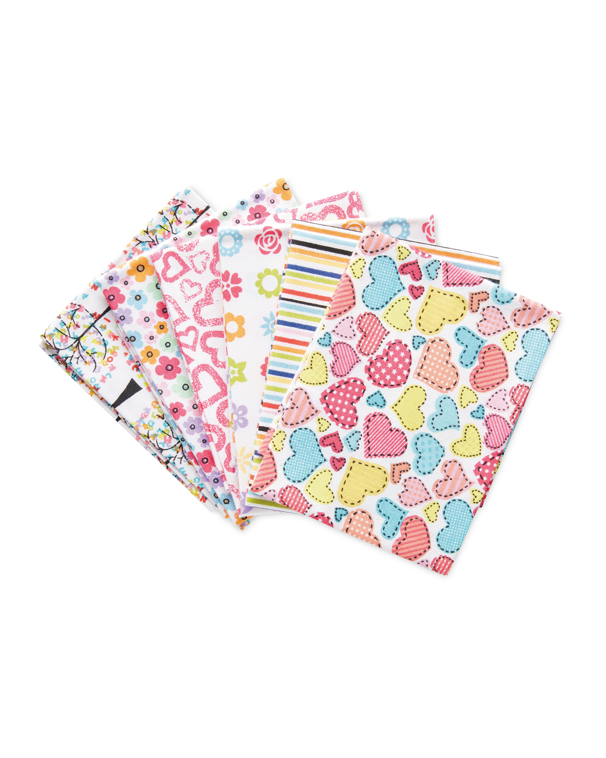 So Crafty Bright Fabric Fat Quarters - ALDI UK