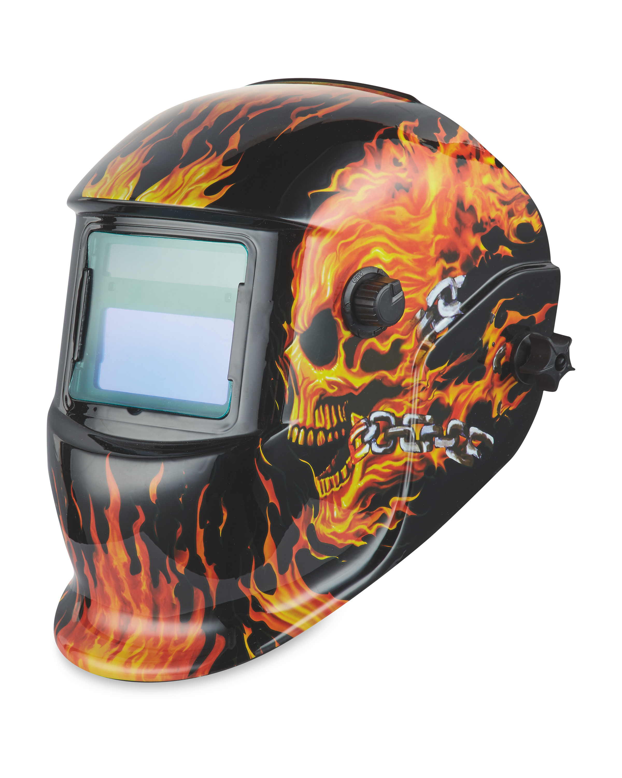 Flames Auto Dimming Welding Helmet ALDI UK