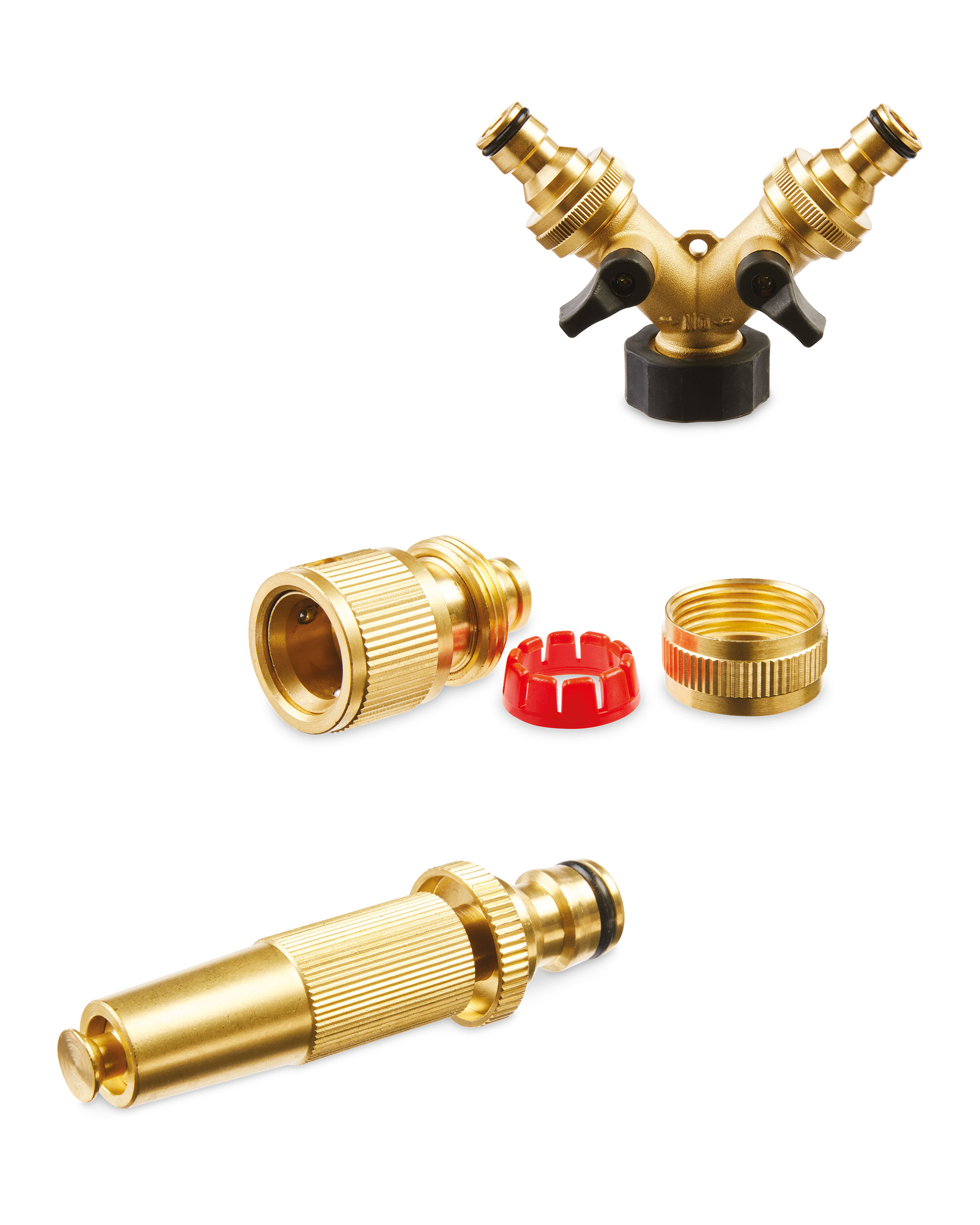 Gardenline Brass Hose Accessories ALDI UK