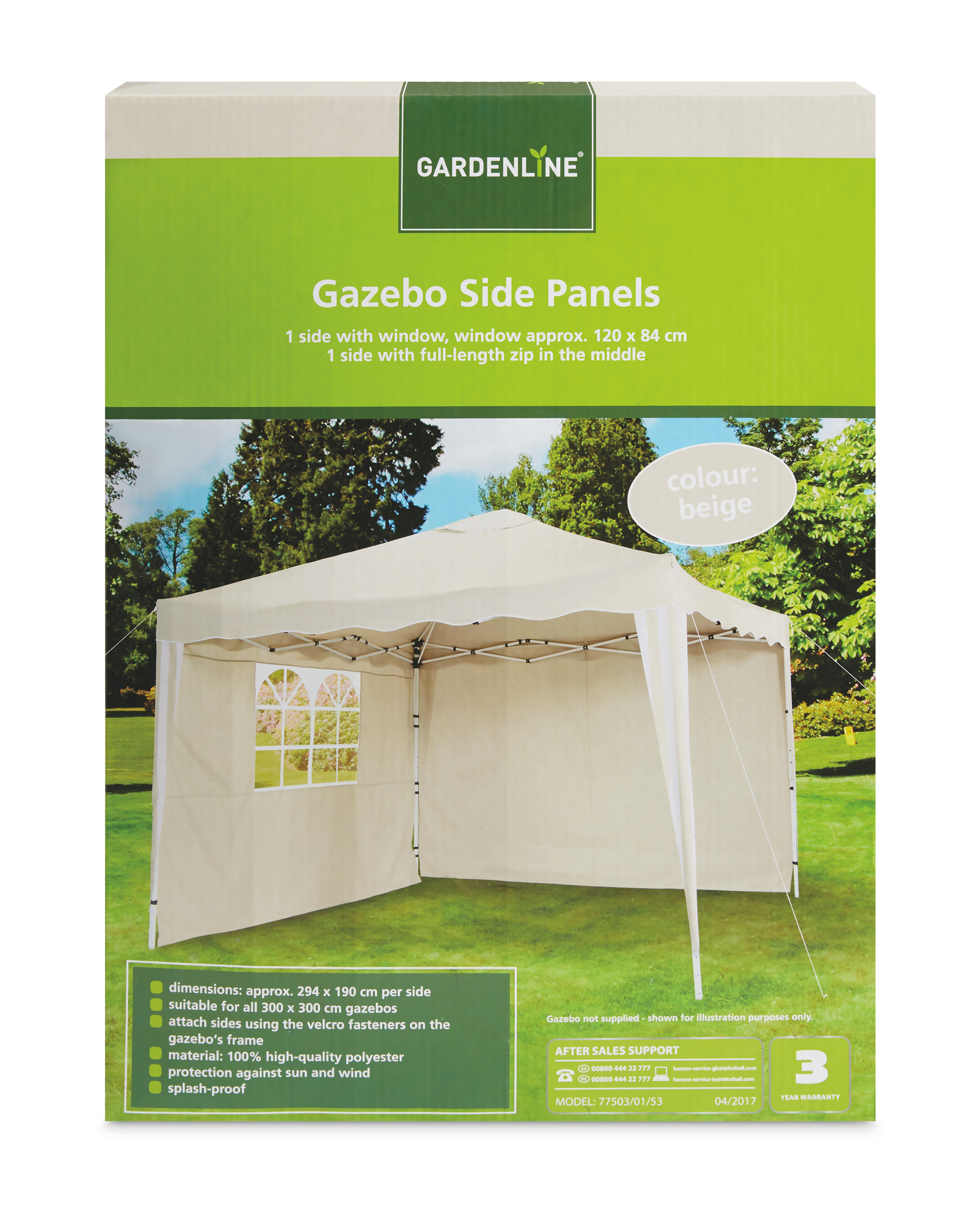 Gardenline Gazebo Side Panels ALDI UK