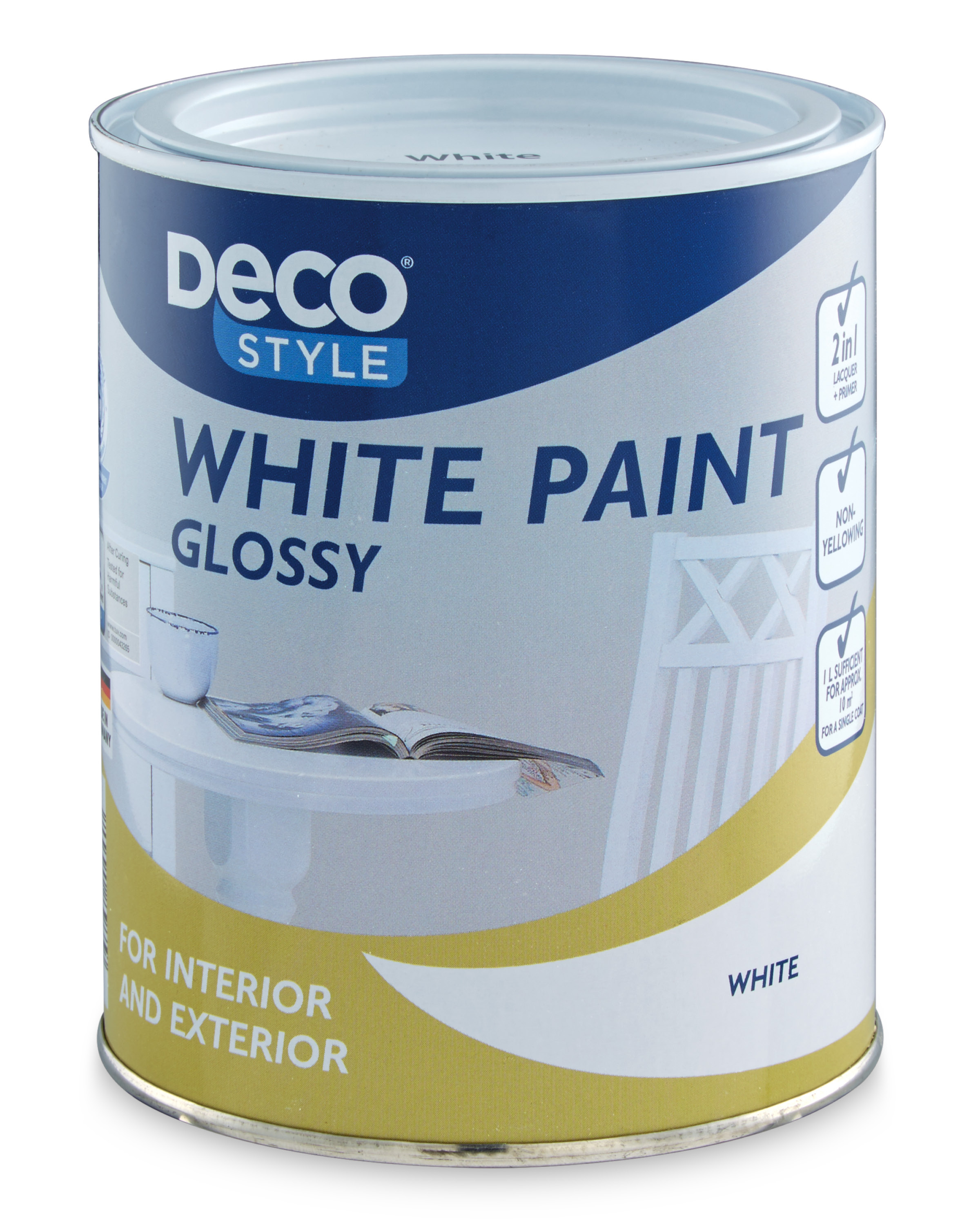 Gloss White Paint 1L ALDI UK