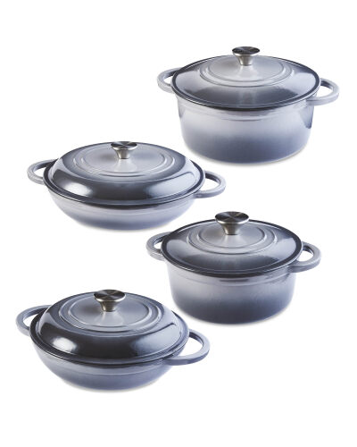 Grey Cast Iron Cookware 4 Pack - ALDI UK