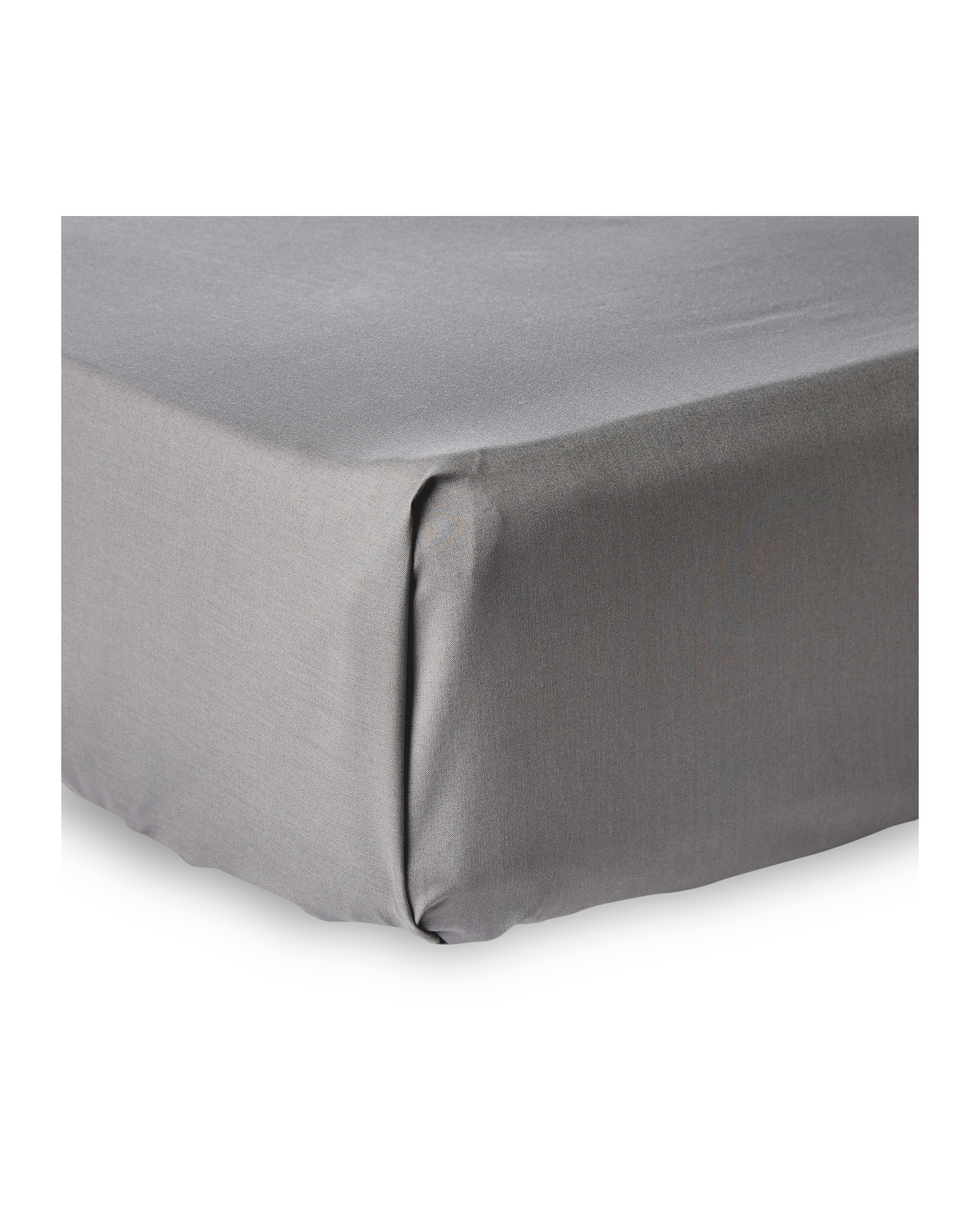 Grey Super King Flat Sheet ALDI UK