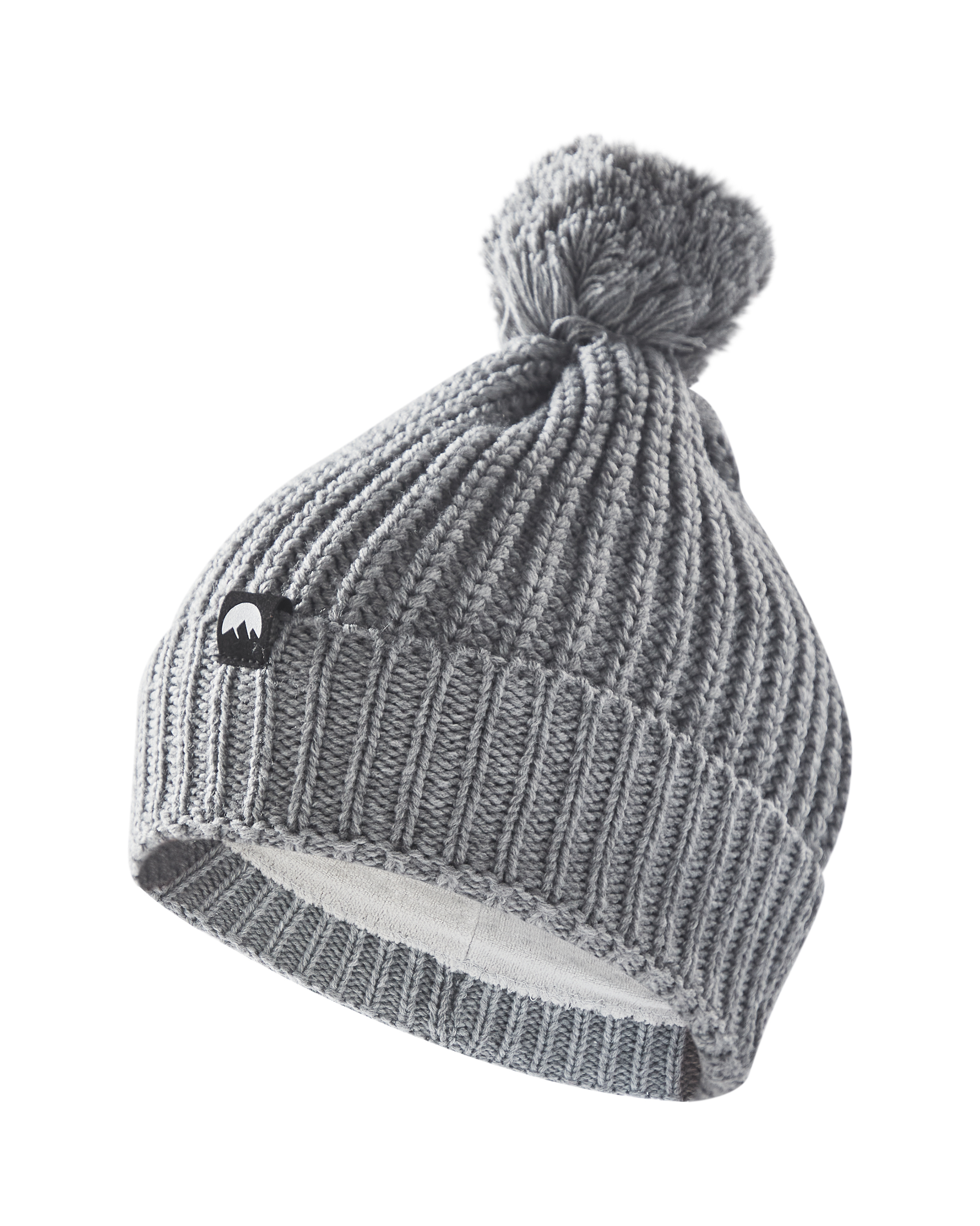 Crane Grey Skiing Pompom Hat ALDI UK