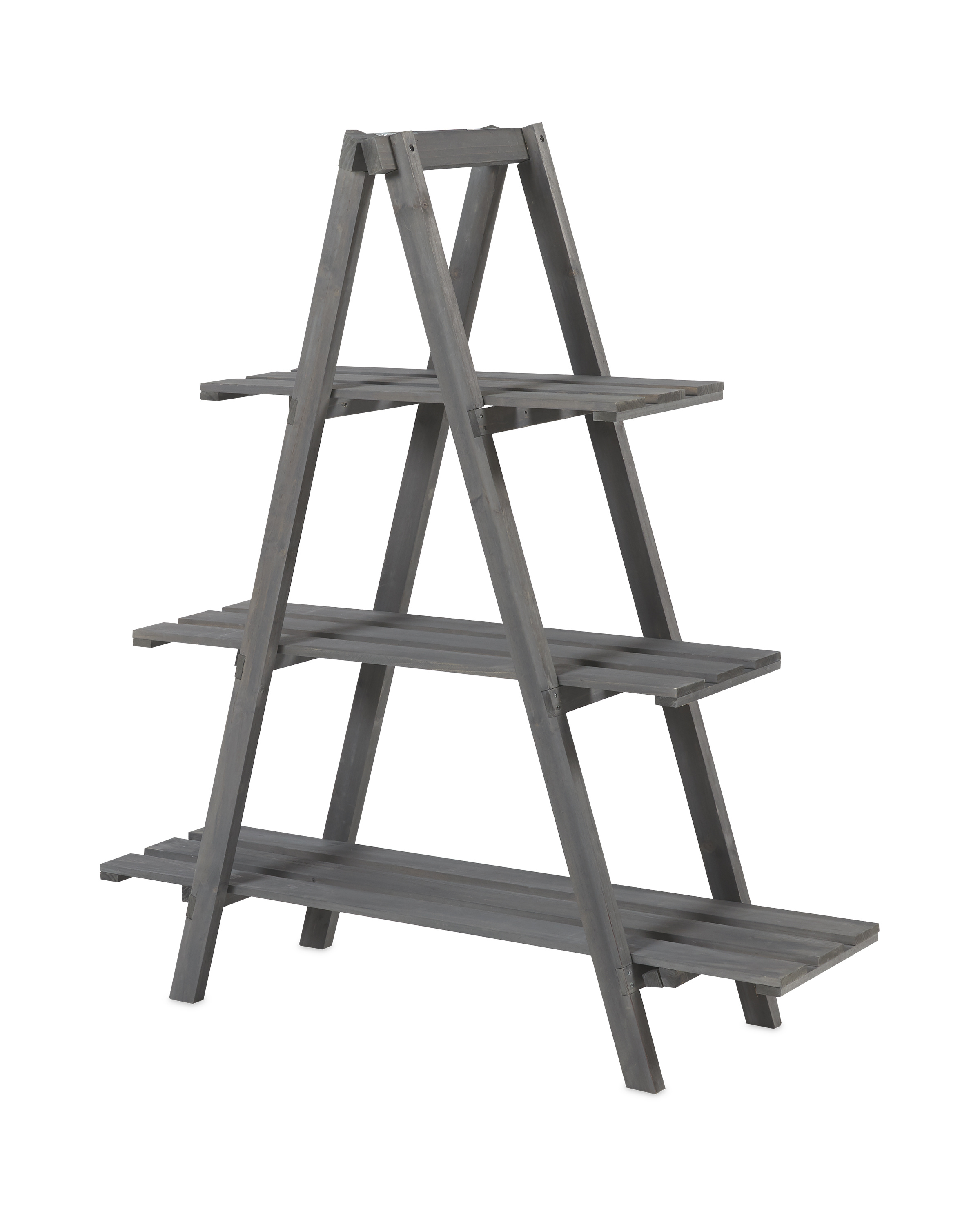 Grey Wooden Plant Stand ALDI UK