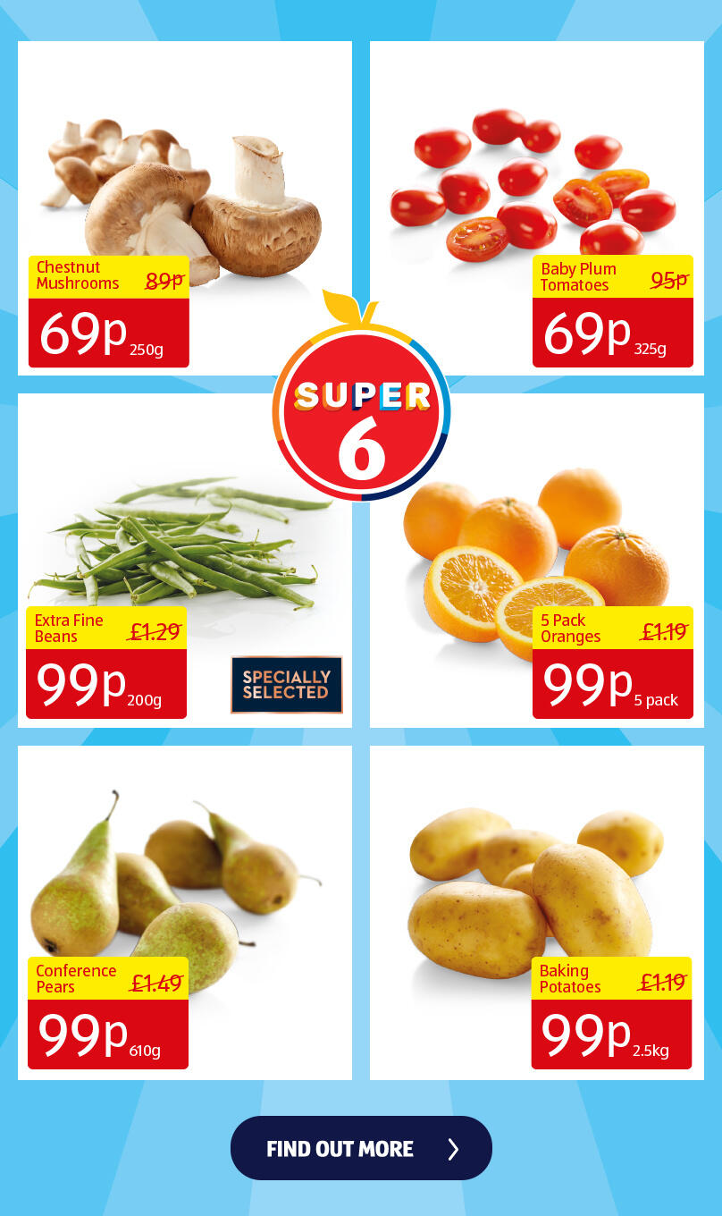 Aldi fruit and veg