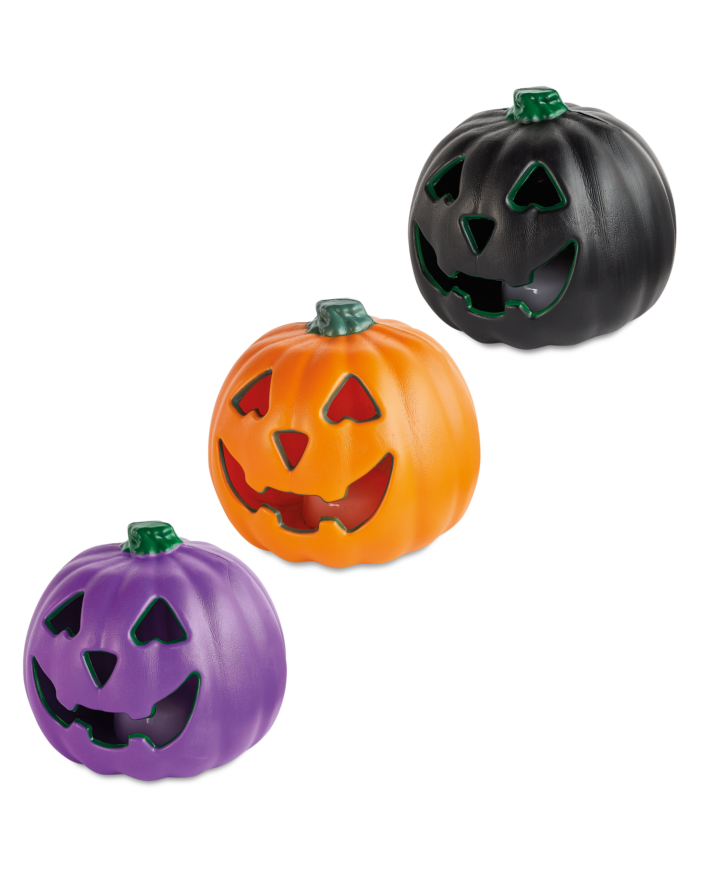 Halloween Light Up Pumpkins Set ALDI UK