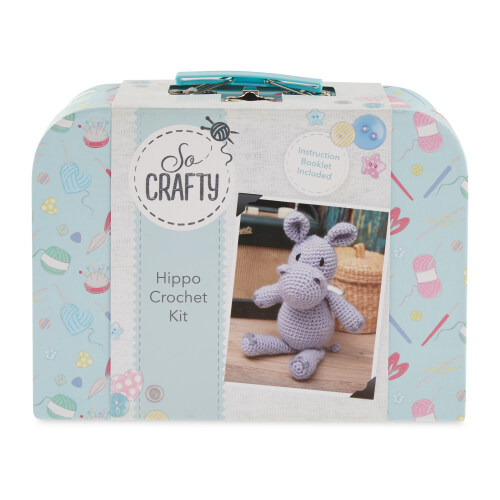 Offer Aldi So Crafty Hippo Crochet Kit Aldi