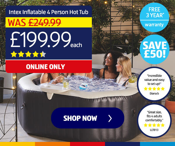 Intex Inflatable 4 Person Hot Tub