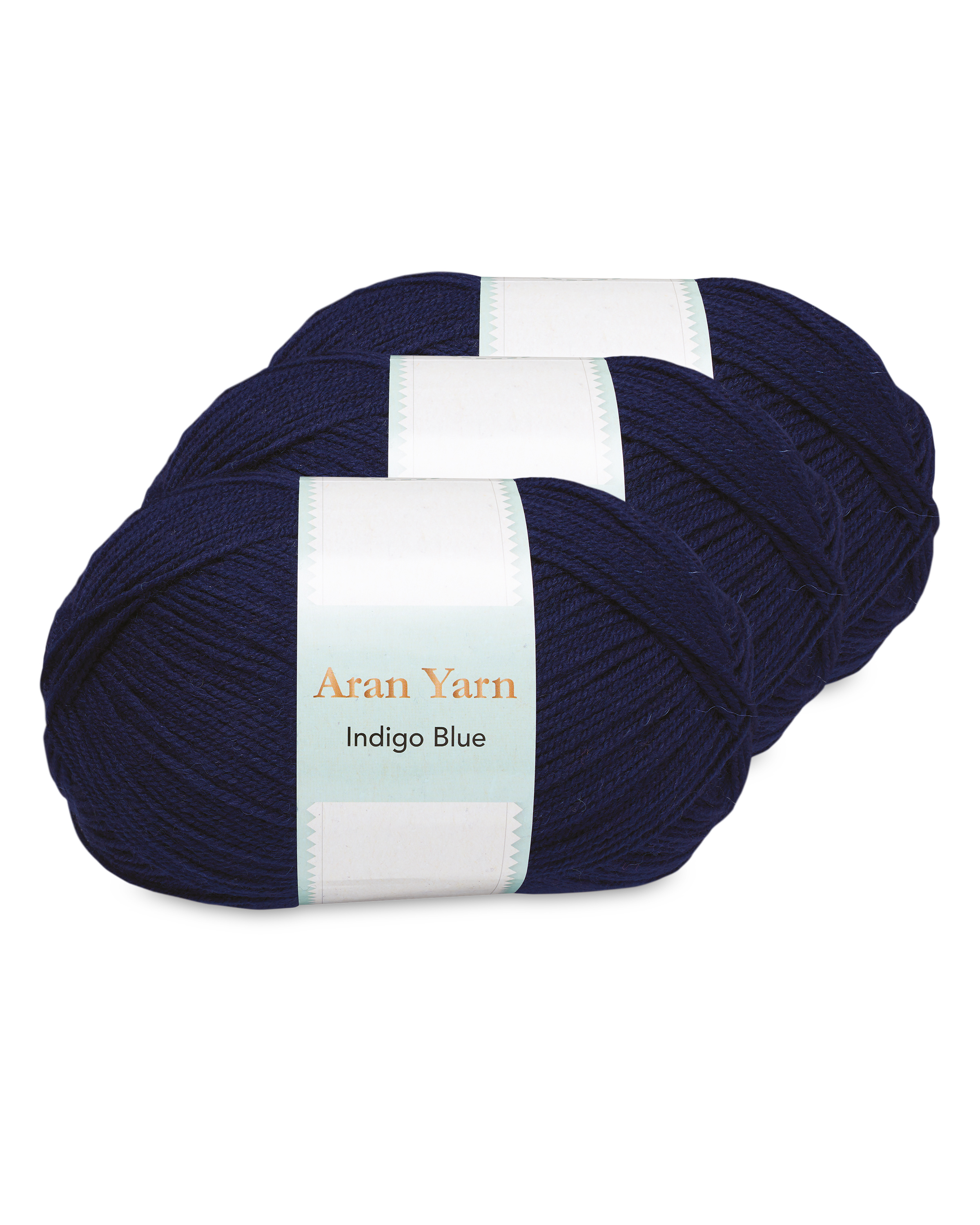 Indigo Blue Aran Yarn Bundle ALDI UK