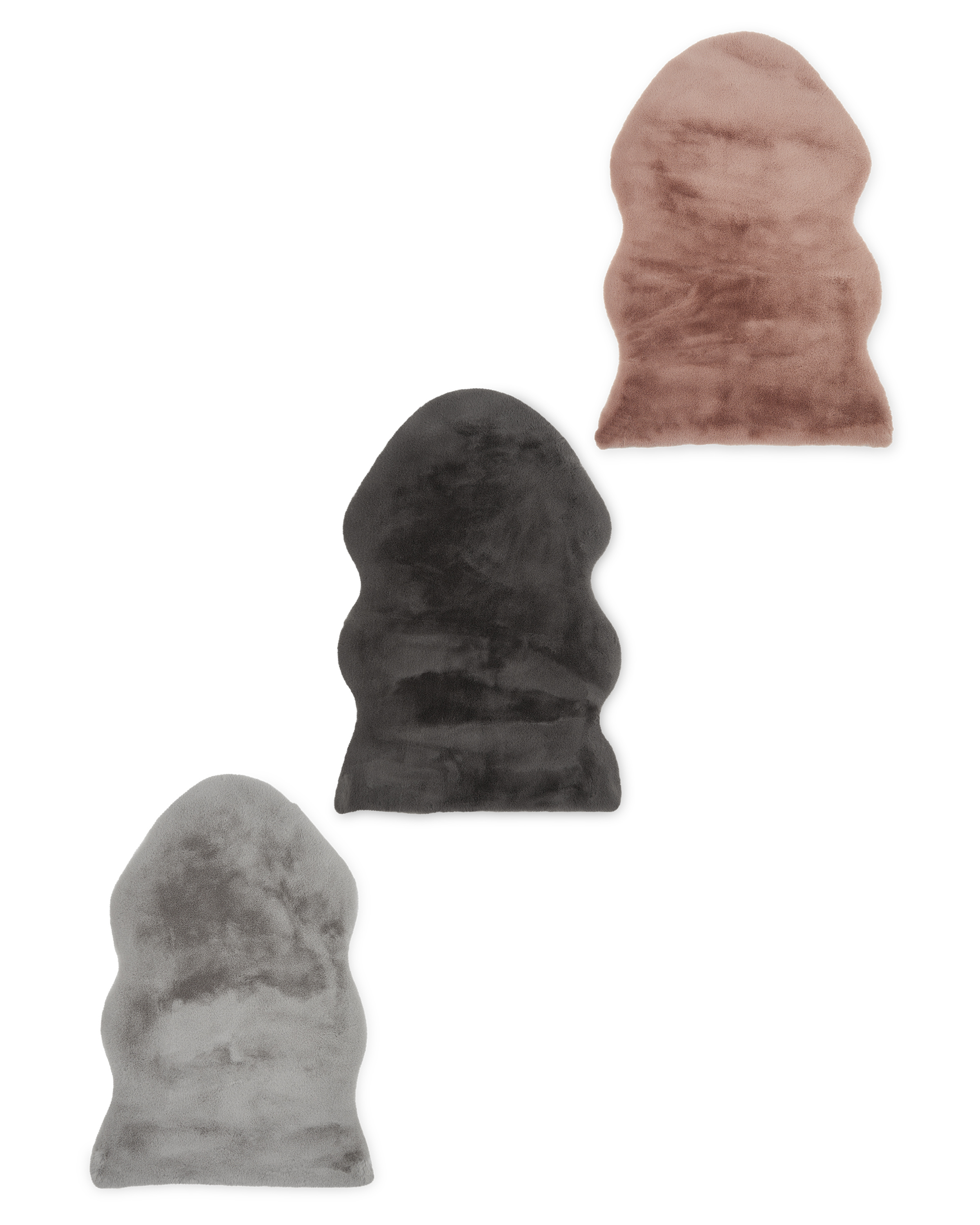 Kirkton House Faux Fur Rug ALDI UK