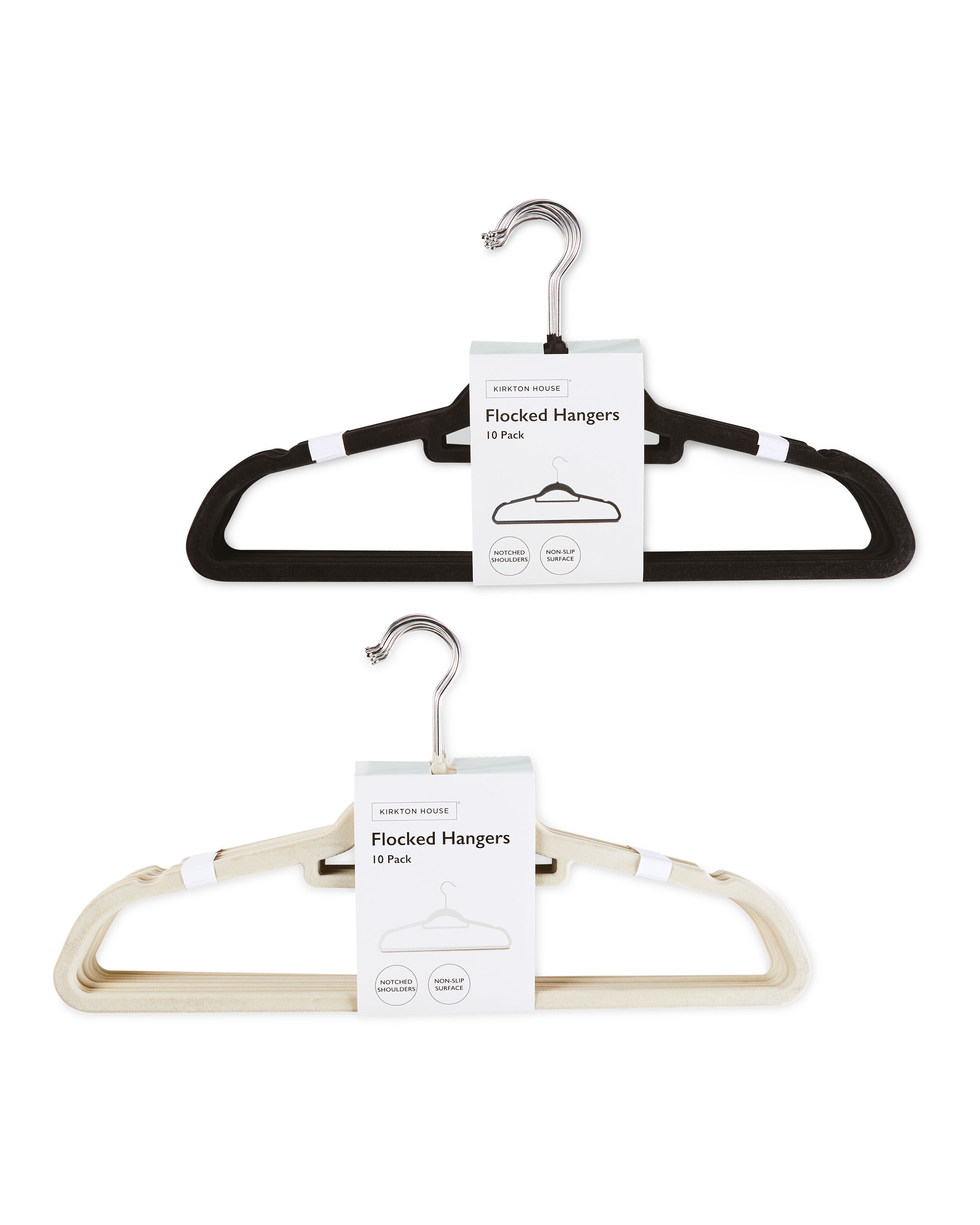 Kirkton House Flocked Coat Hangers ALDI UK