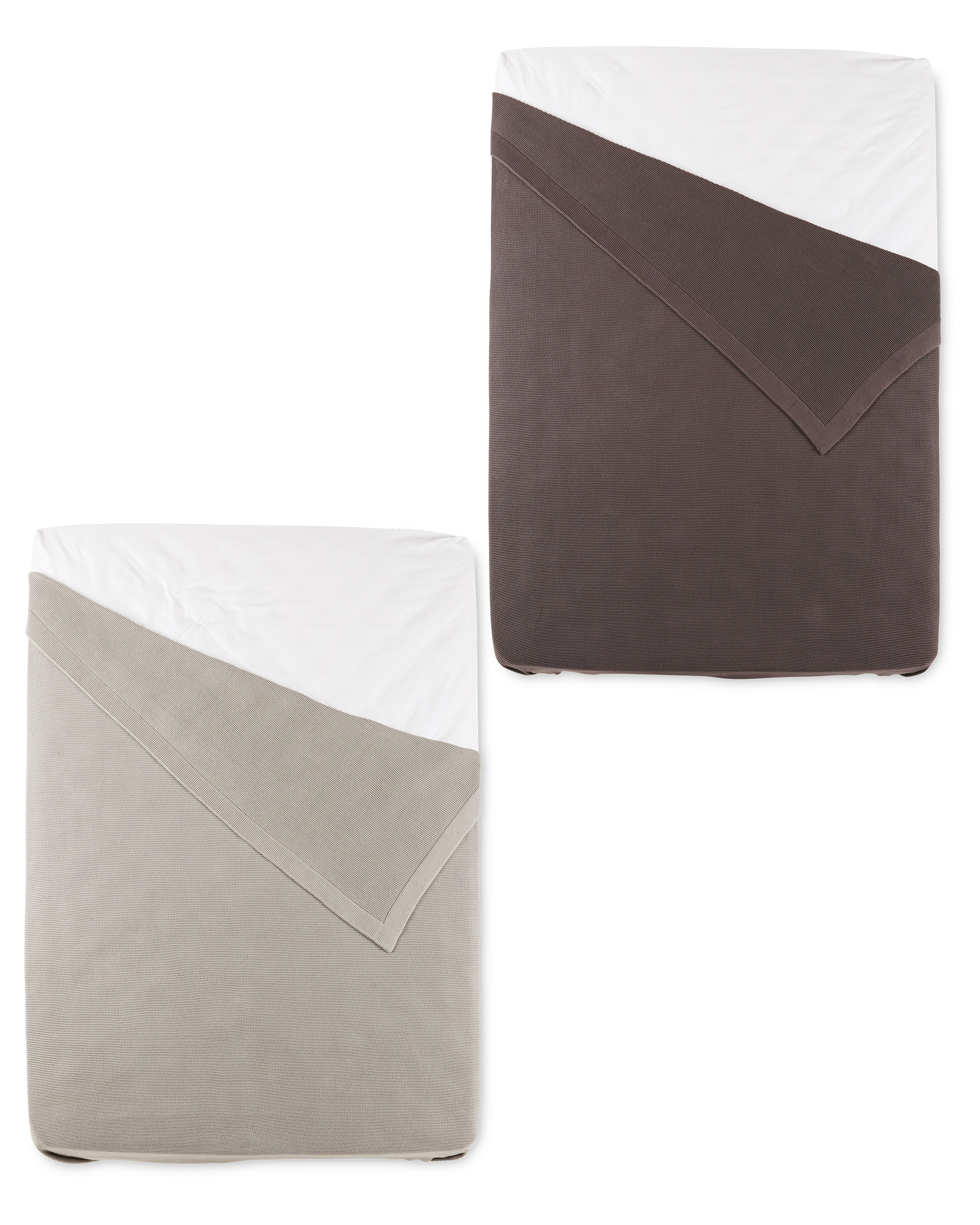 Knitted Grey Bedspread King Size Bedspread ALDI UK