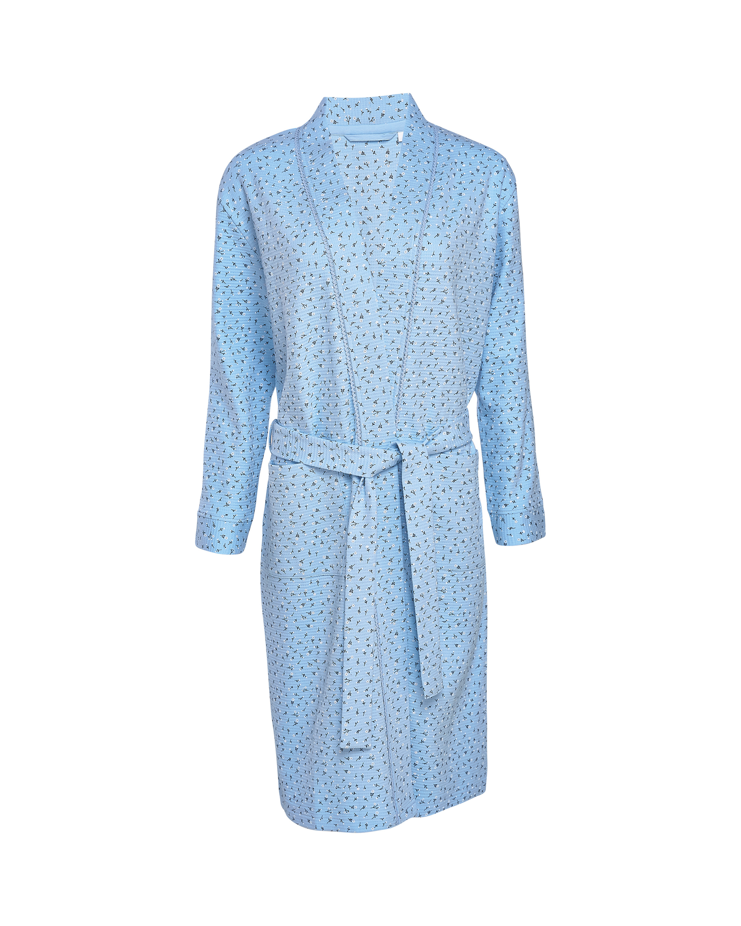 Avenue Blue Waffle Dressing Gown ALDI UK