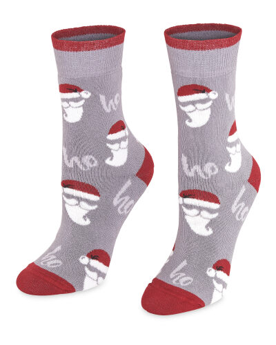 Santa Christmas Socks - ALDI UK