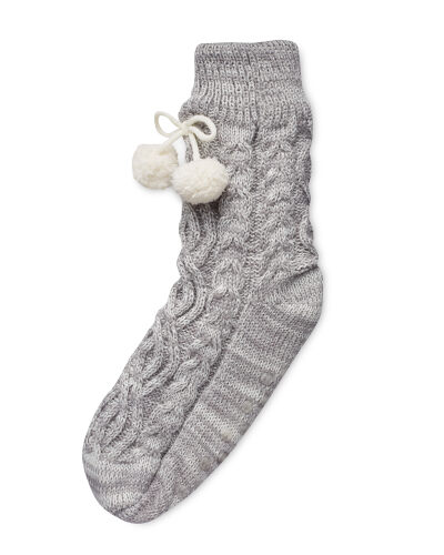 Ladies' Chunky Knit Slipper Socks - ALDI UK
