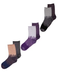 Avenue Ladies' Glitter Socks 2 Pack