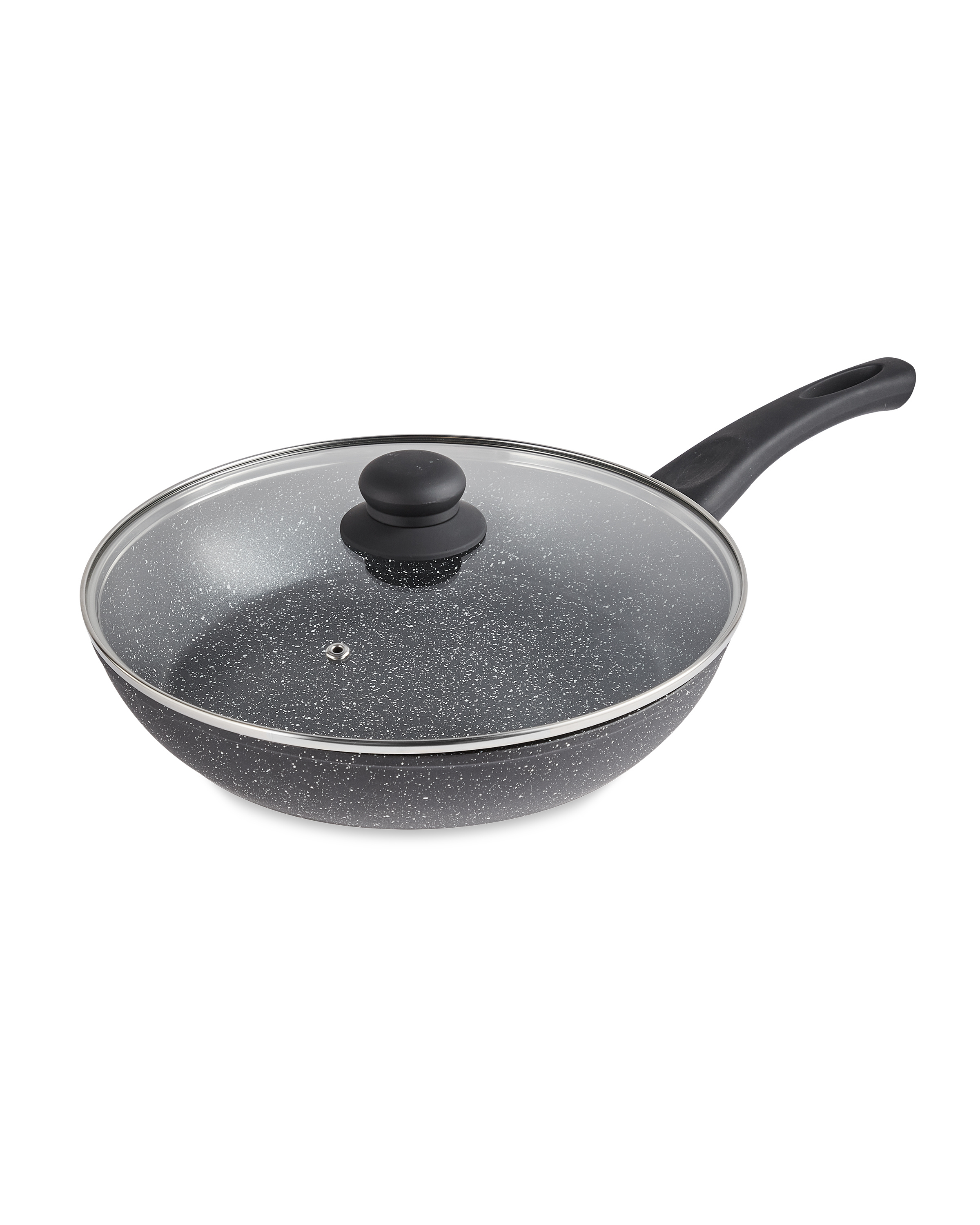 Large Black Frying Pan with Lid - ALDI UK