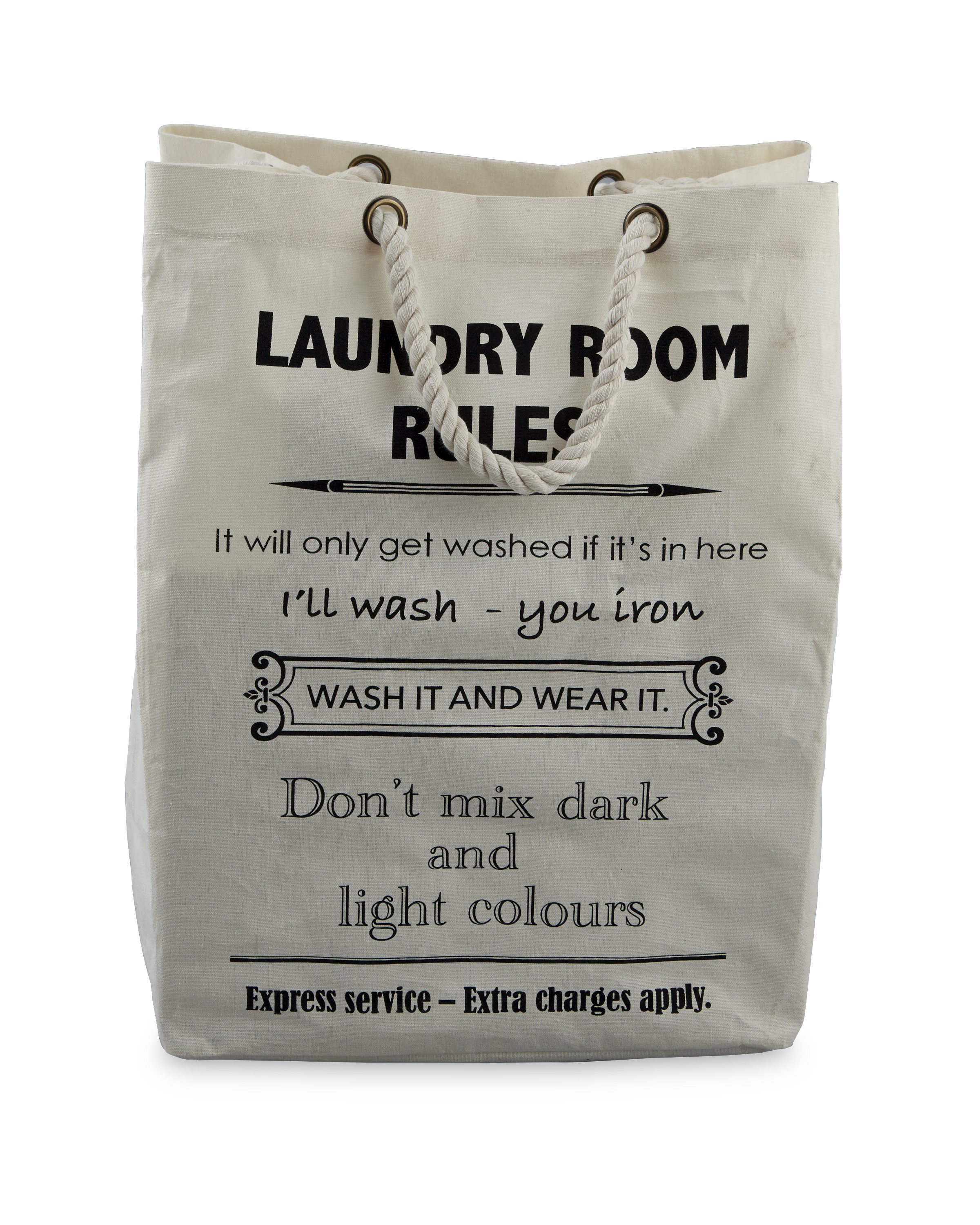 Laundry Bag Text Design ALDI UK