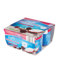 Greek Style Layered Cherry Yogurt