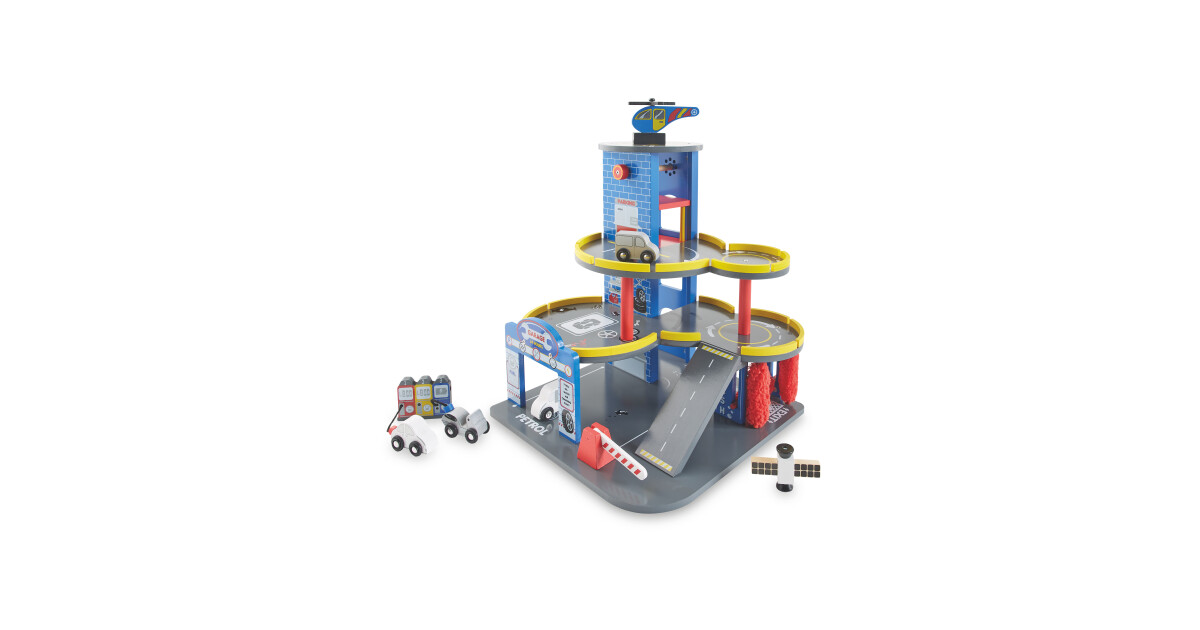 Little Town Wooden Garage ALDI UK