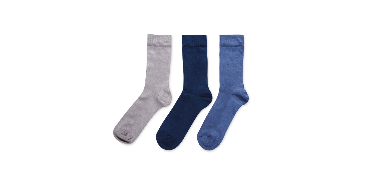 Men's Plain Bamboo Socks 3-Pack - ALDI UK
