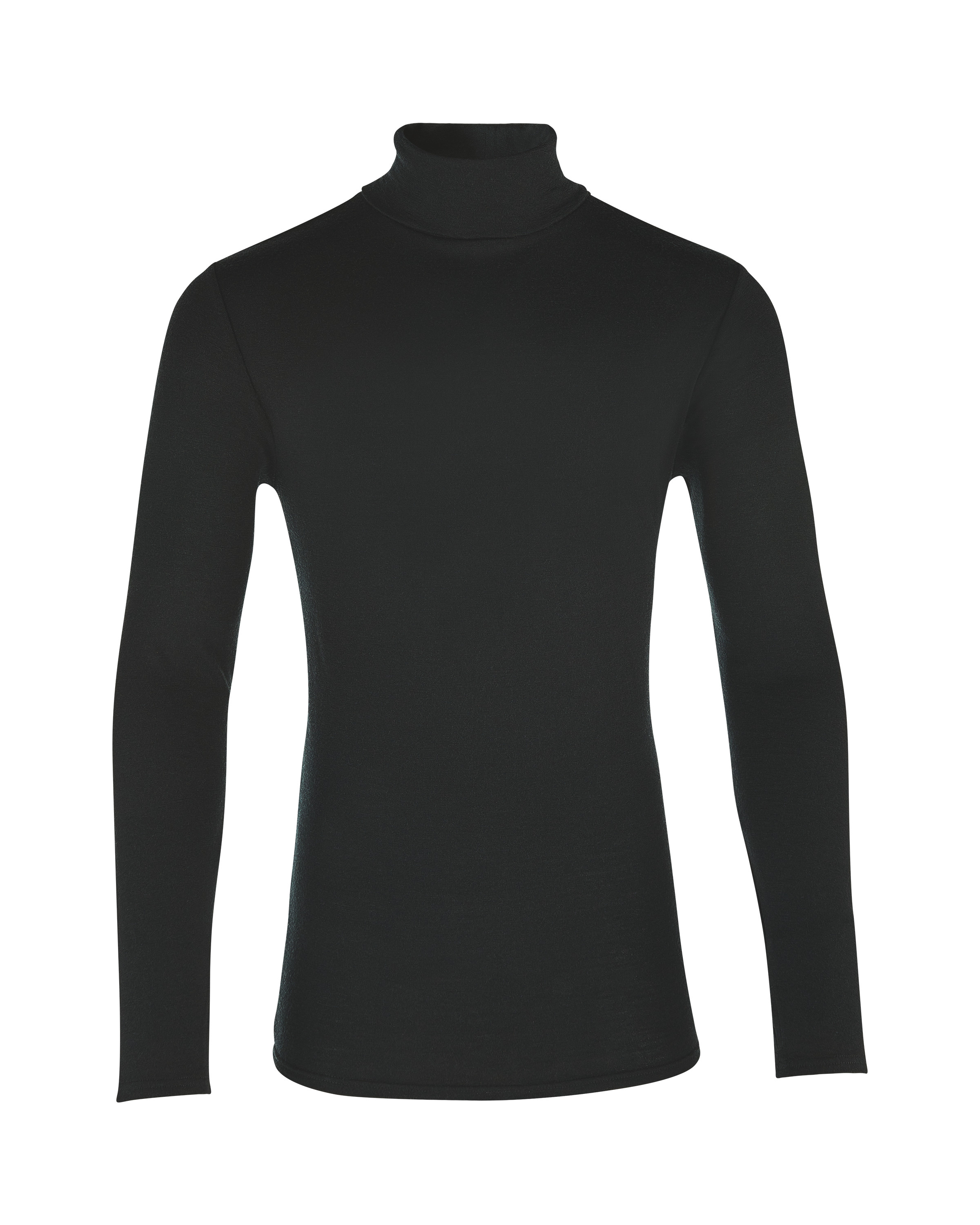 Men's Black Merino Roll Neck Top - ALDI UK