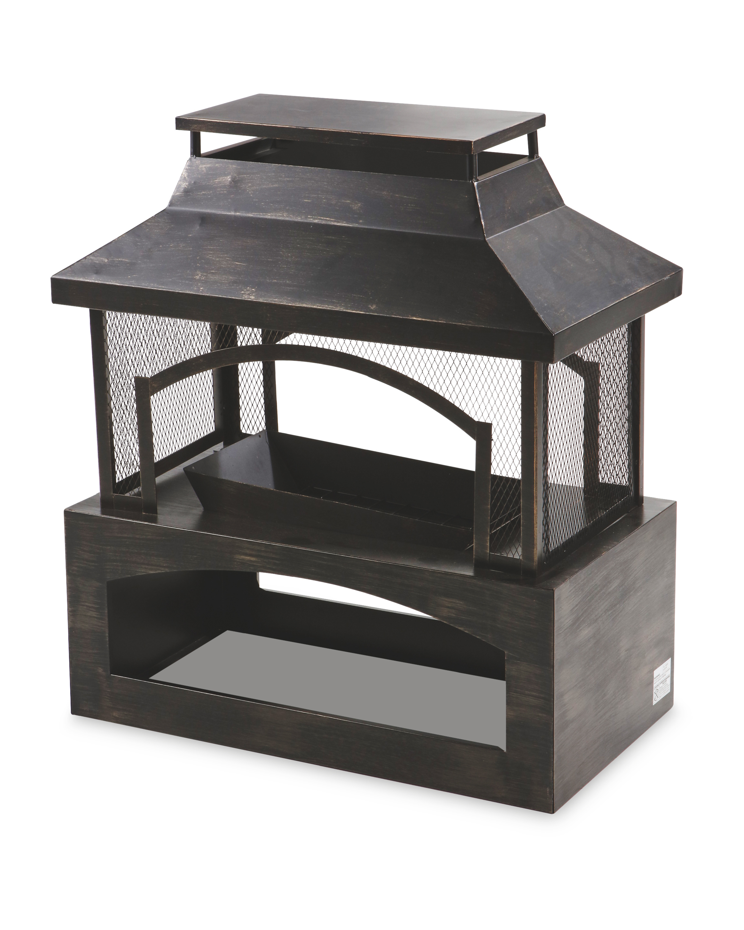 Outdoor Log Burner Wood Furnace With Storage ALDI UK