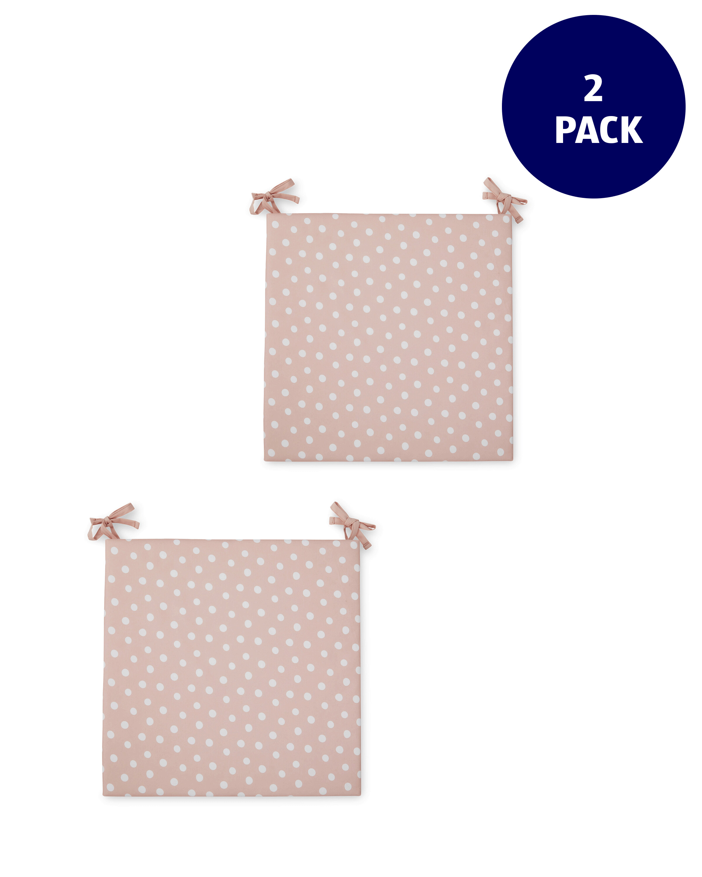 Outdoor Pink Dot Seat Pad Set ALDI UK