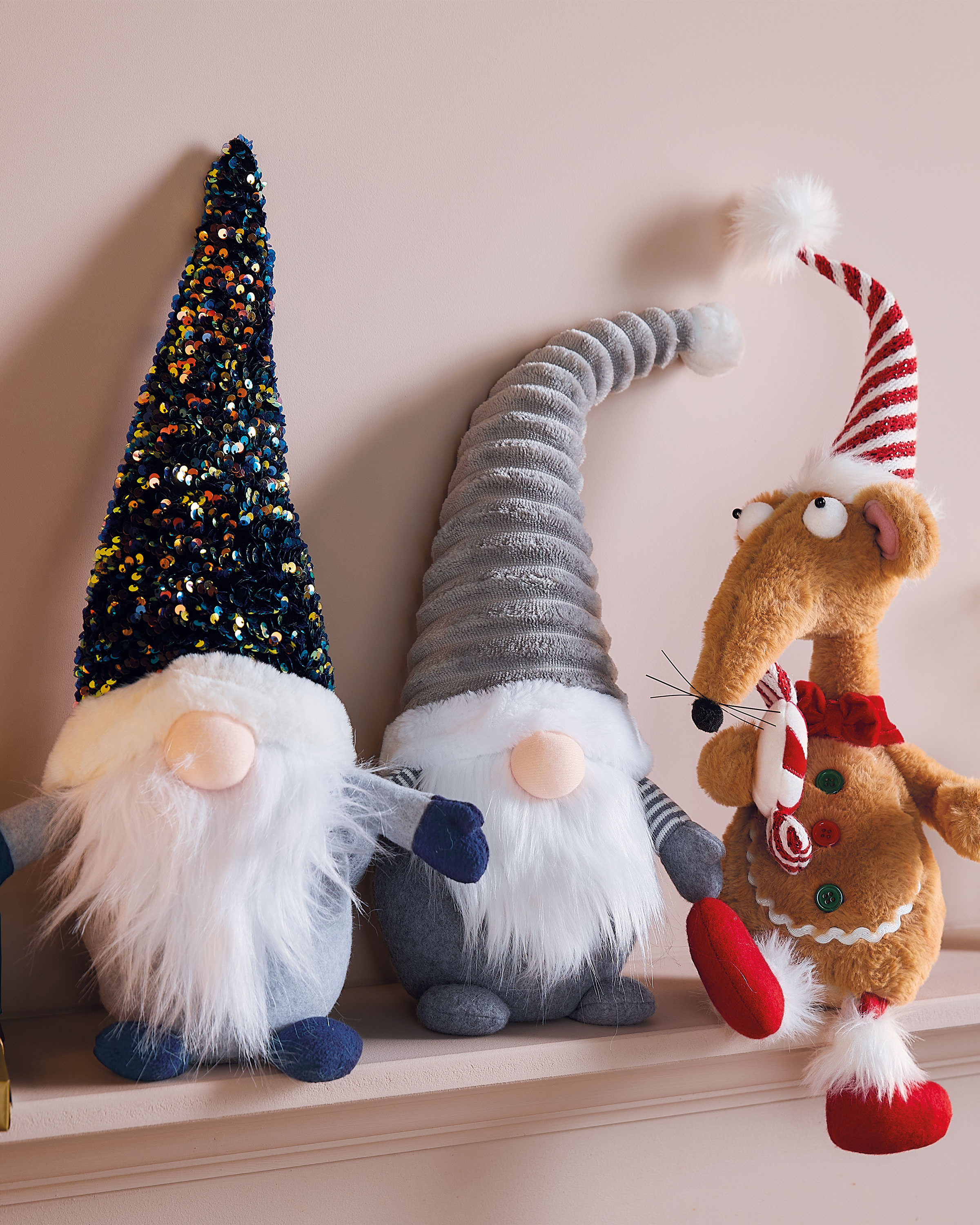 Perfect Christmas Sitting Gonks - ALDI UK