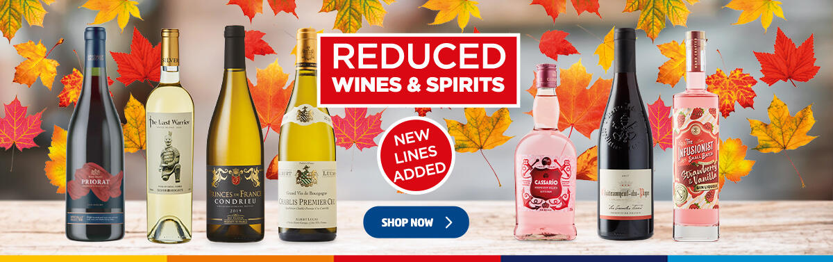 Reduced Wines and Spirits Shop Now