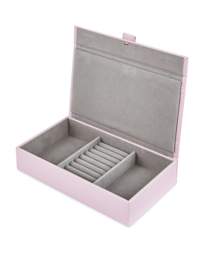Pink 2 Compartment Jewellery Case - ALDI UK