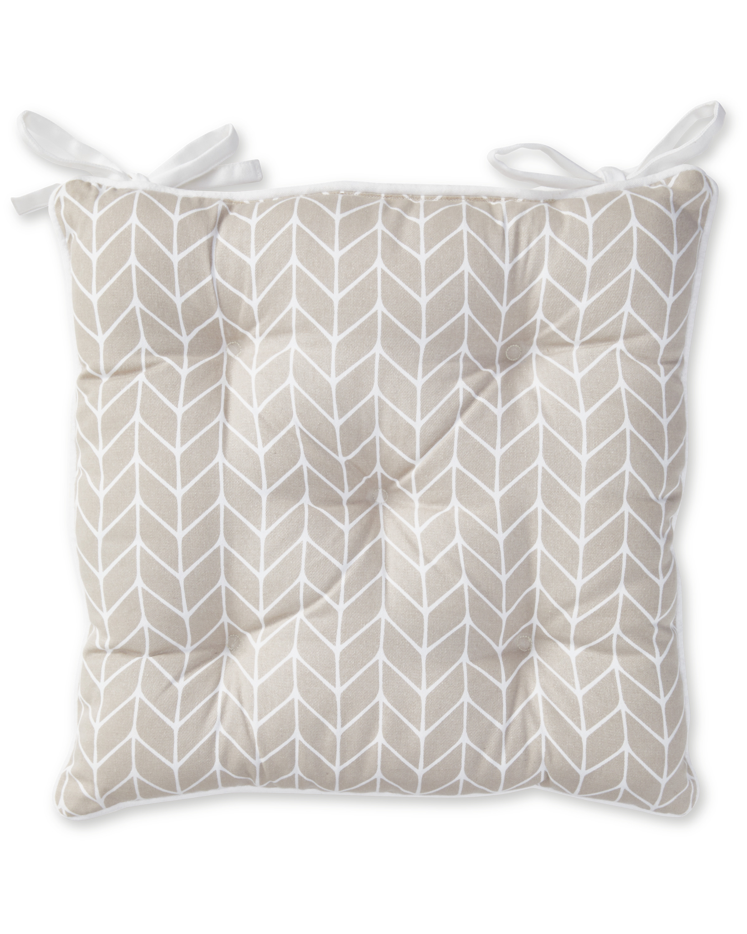 Piped Edge Chevron Seat Pad ALDI UK