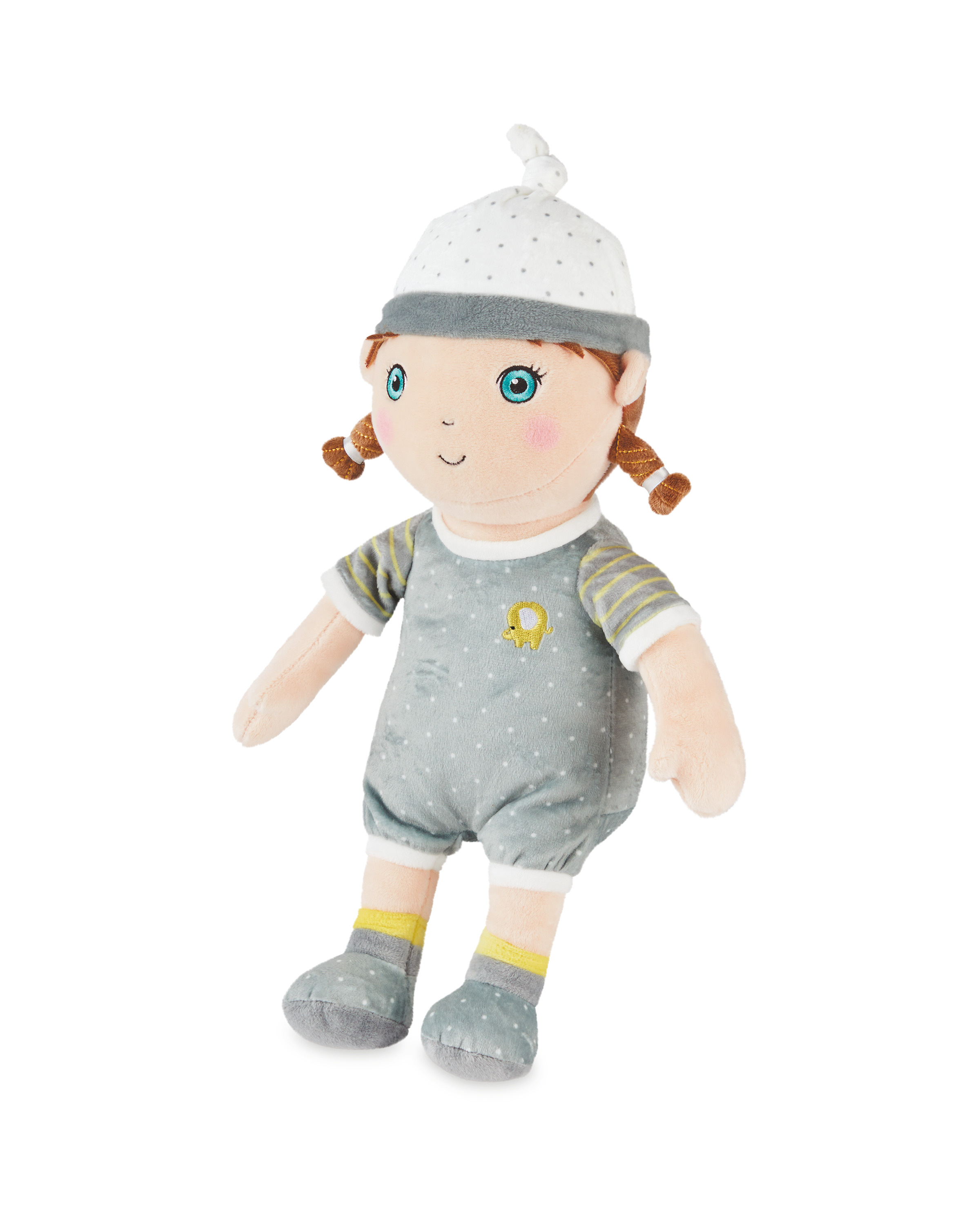 Plush Doll in Elephant Romper ALDI UK